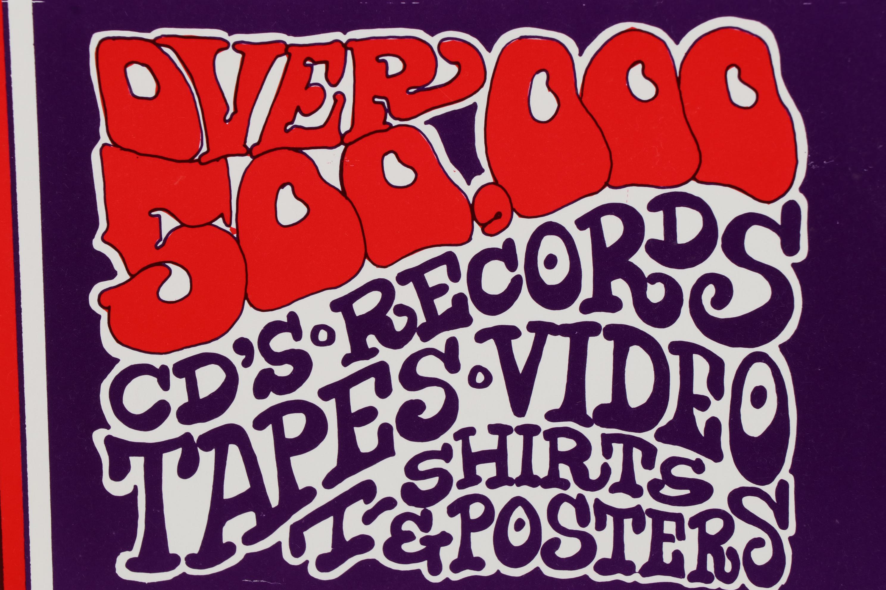 Grateful Dead Commemorative Pittsburgh Rock & Dead Record Expo Poster