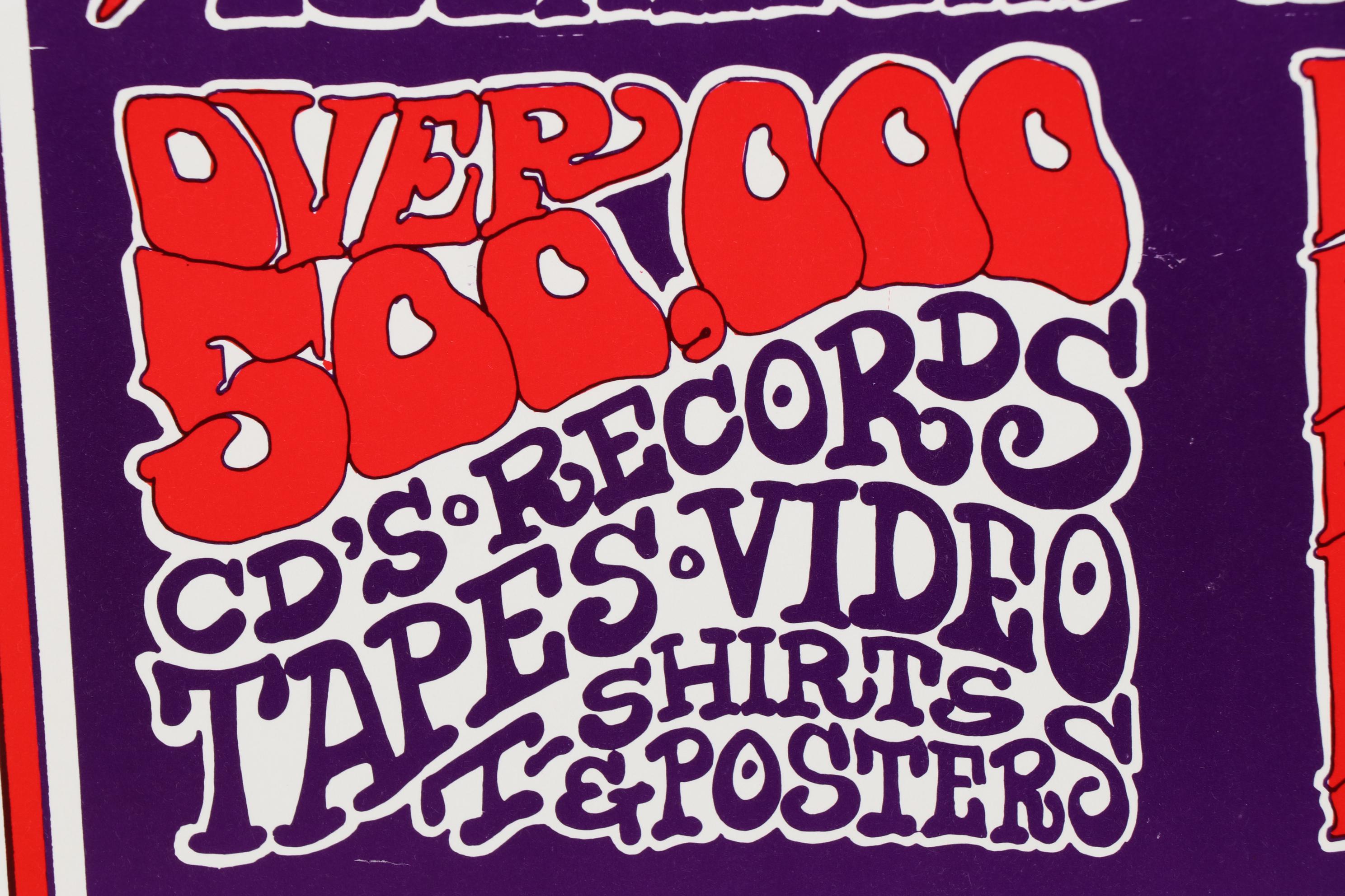 Grateful Dead Commemorative Pittsburgh Rock & Dead Record Expo Poster