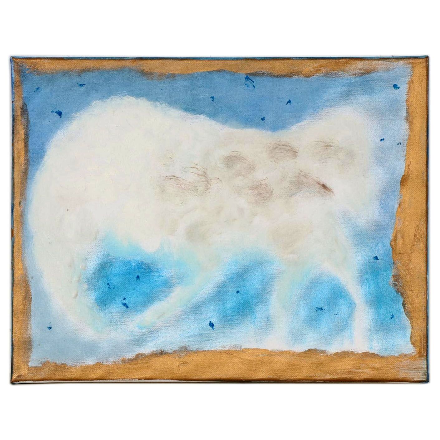 Philip the Transplant Mixed Media Painting "Agnus Dei," 2017