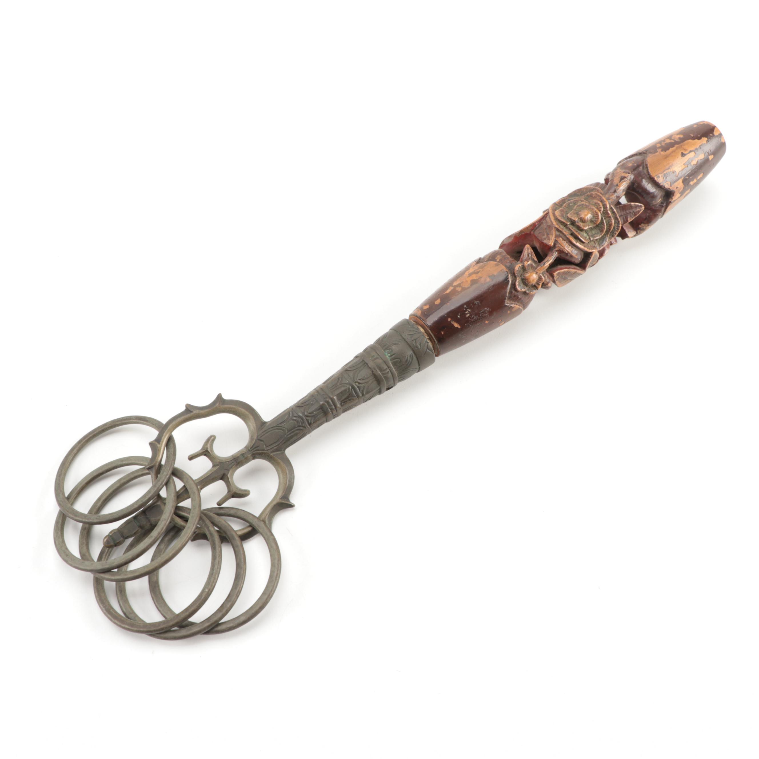 Japanese Ascetic Buddhist Ritual Staff (Shakujō), 19th Century