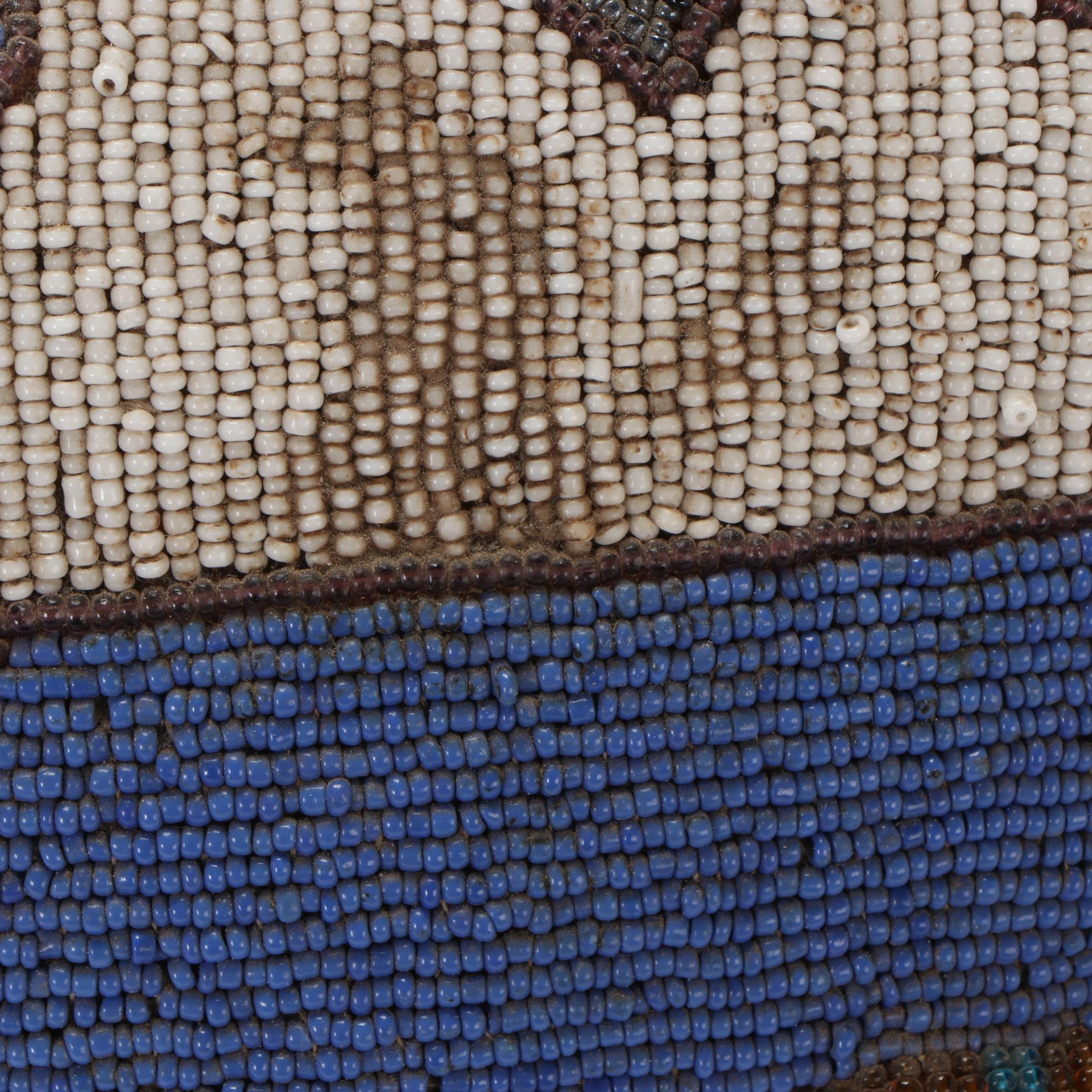 Yoruba Style Beaded Gourd Vessel, 20th Century