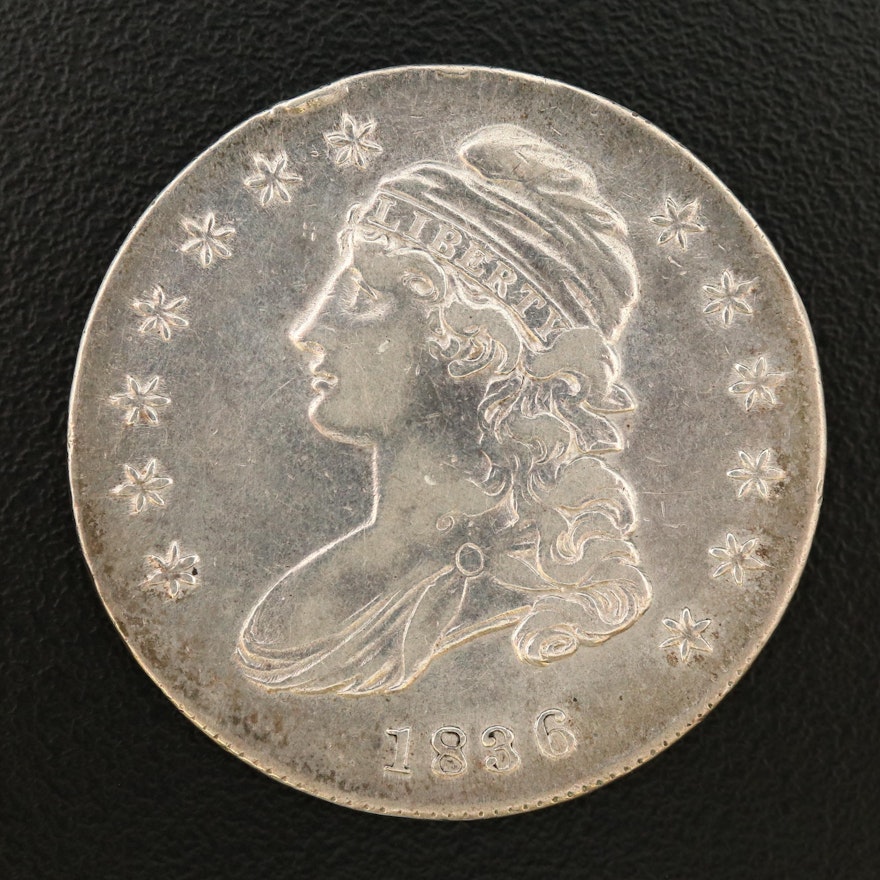 1836 Capped Bust Silver Half Dollar