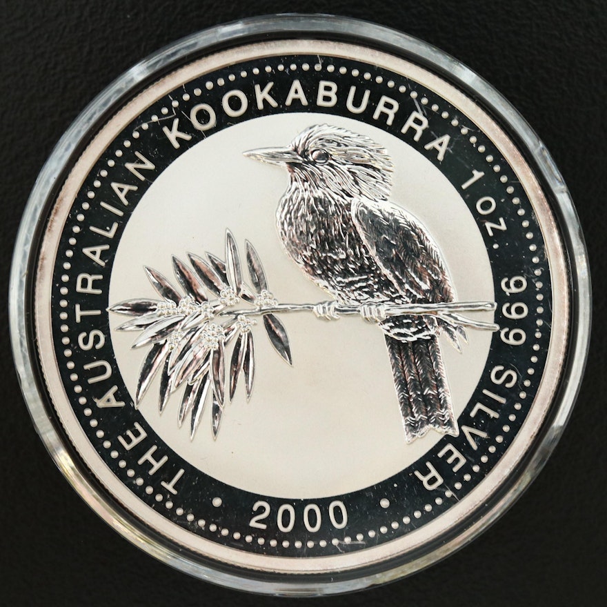 2000 Australia $1 Silver Kookaburra Bullion Coin