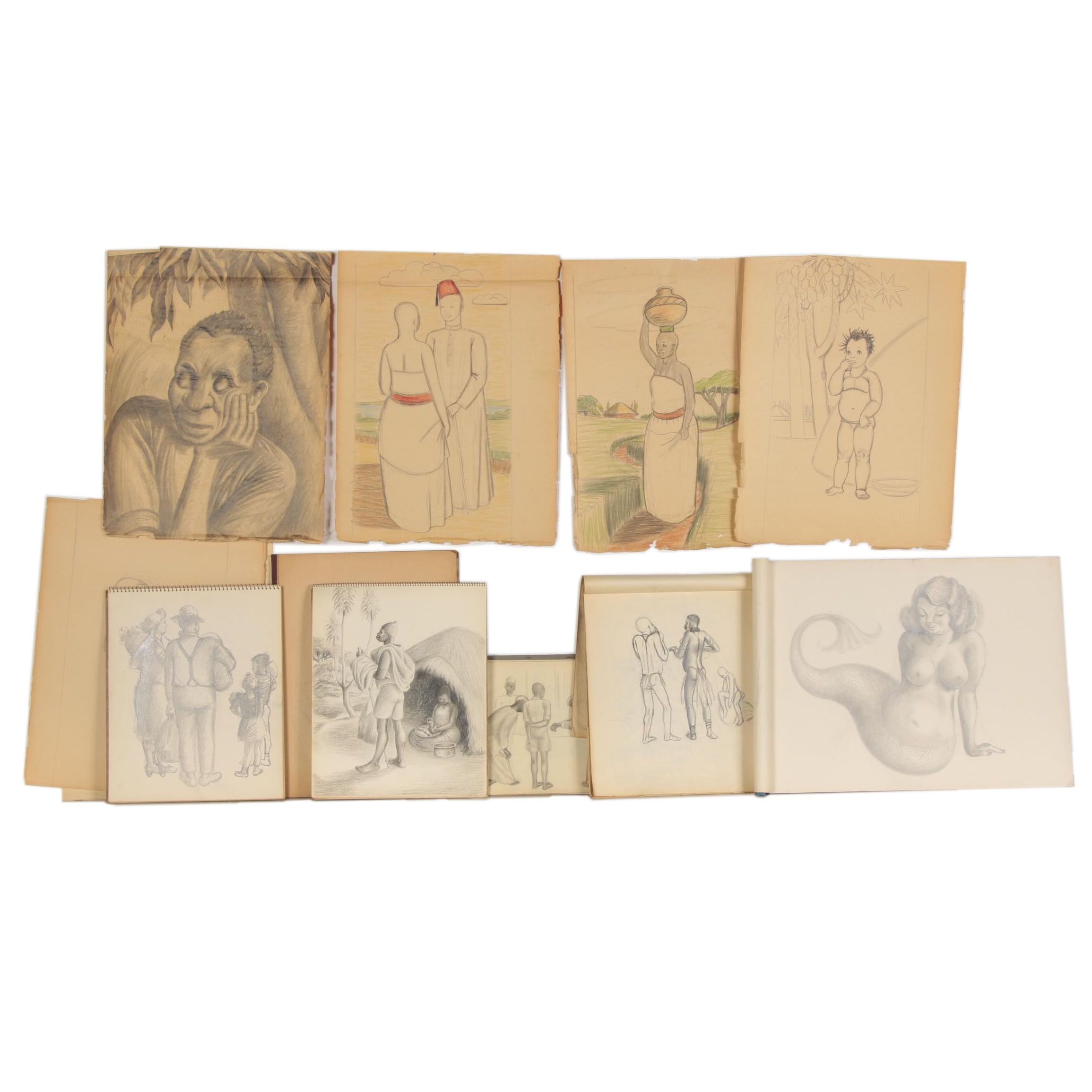 Florence B. Smithburn Sketchbooks, Mid-20th Century