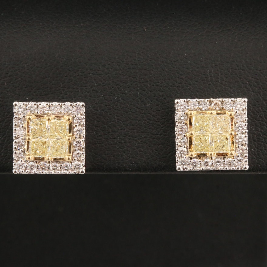 14K 2.04 CTW Diamond Earrings