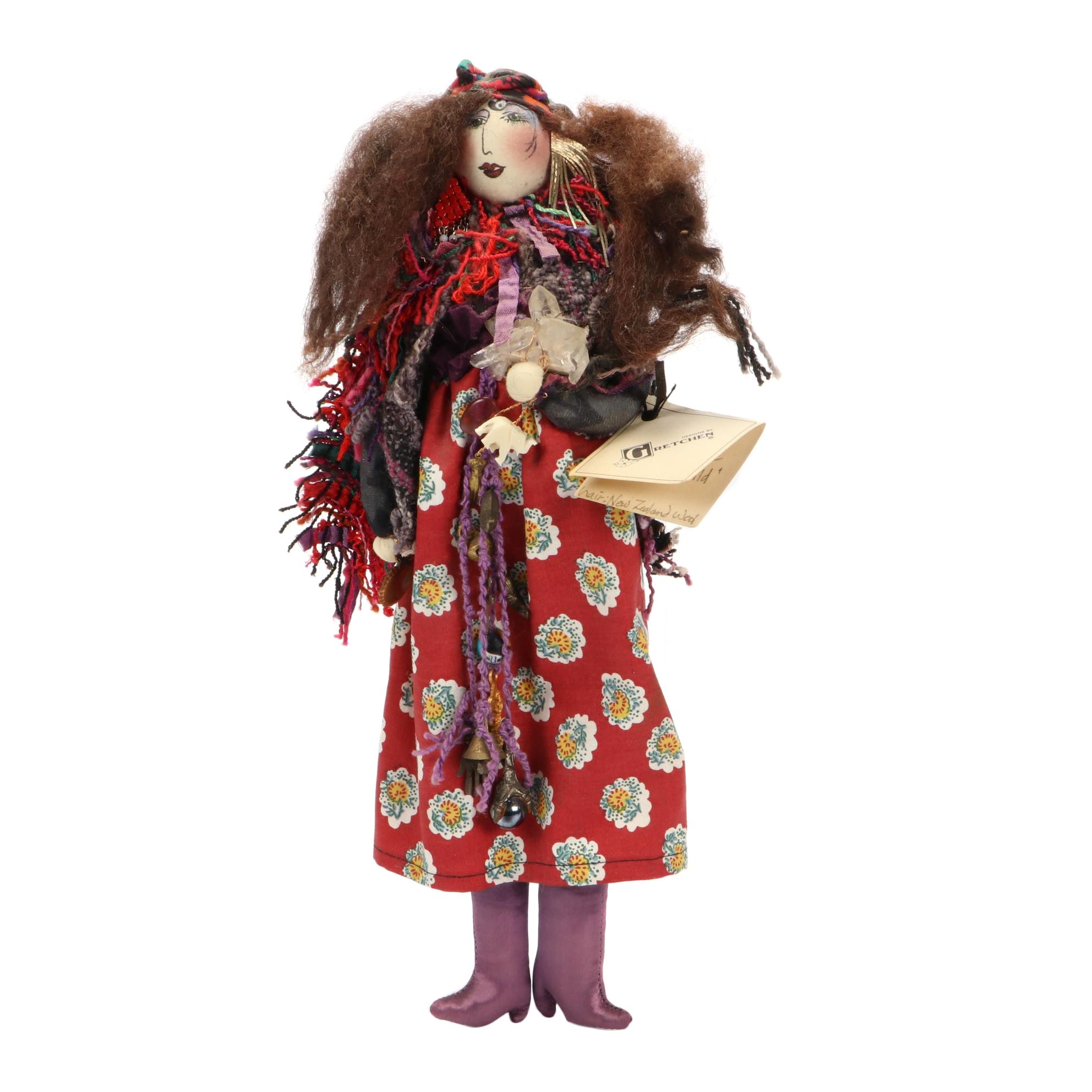 Designs by Gretchen "Amalia the Industrious Child" Hand-Crafted Doll