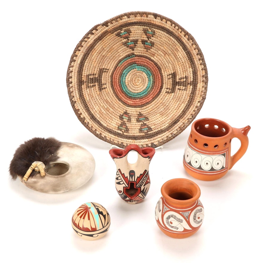 Jemez Pueblo Wedding Vase and Other Southwestern Style Pottery and Decor