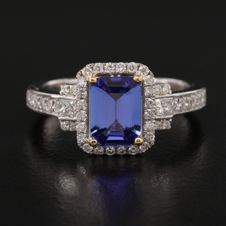 14K Tanzanite and Diamond Ring