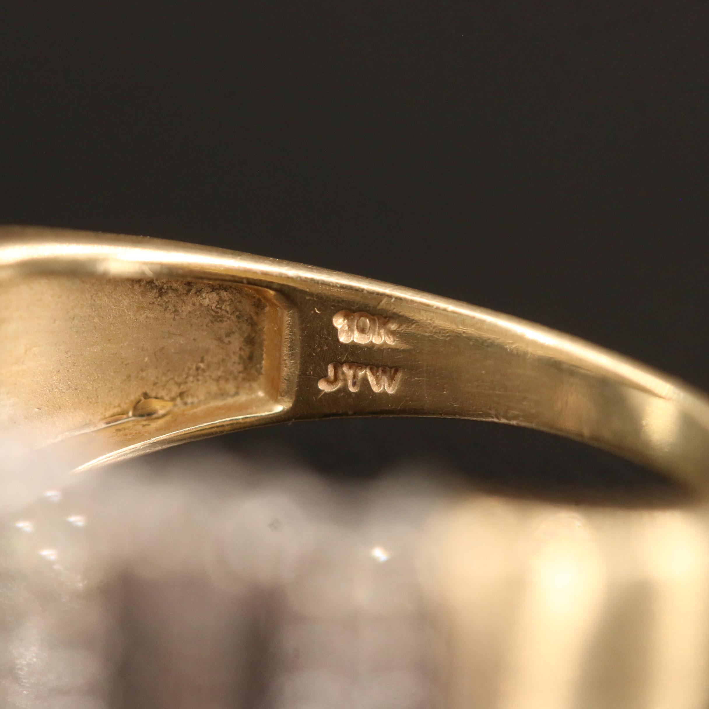 10K Multi-Row Diamond Ring