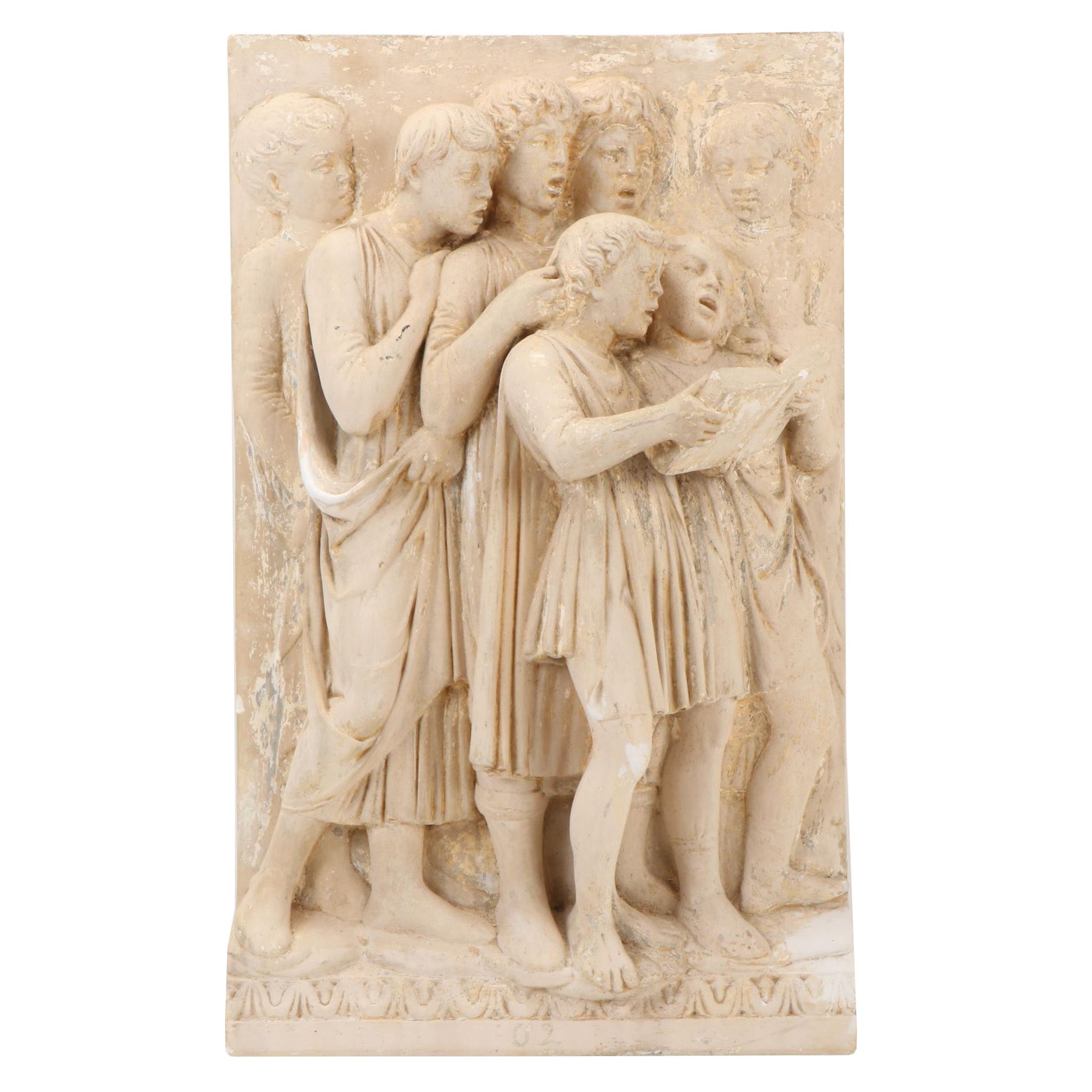 Caproni High Relief Plaster Panel after Luca della Robbia "Cantoria"