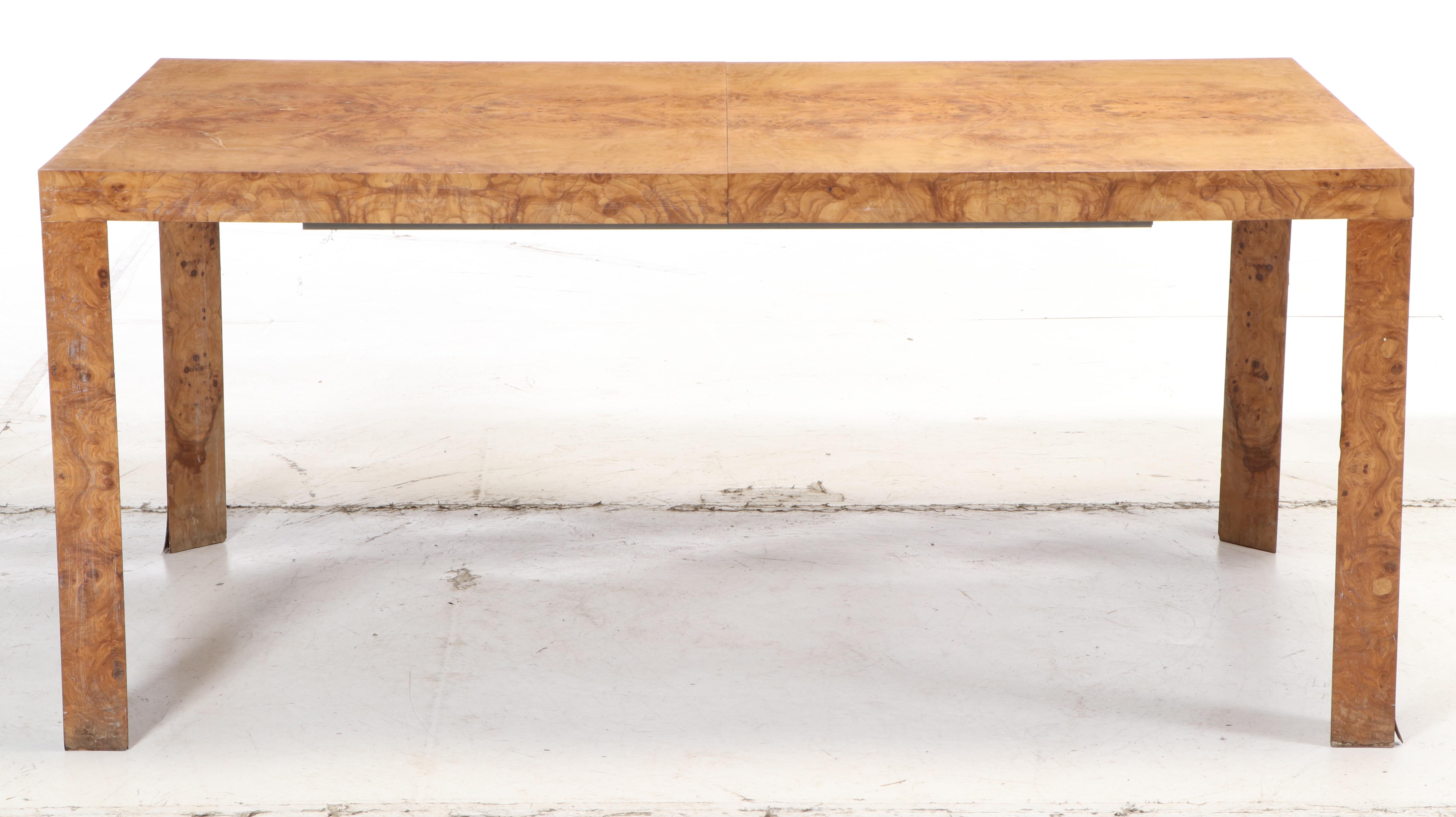 Roger Sprunger for Dunbar Elm Dining Table with Leaf Inserts, 1970s