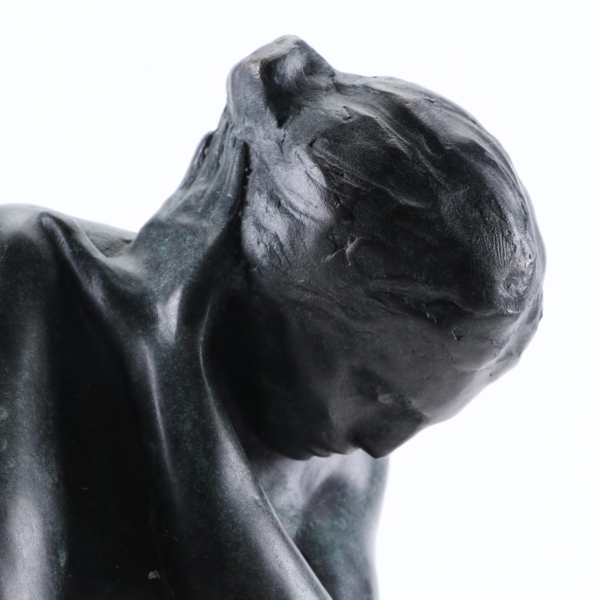 Fonderie Bords de Seine Patinated Bronze Sculpture after Auguste Rodin "Eve"