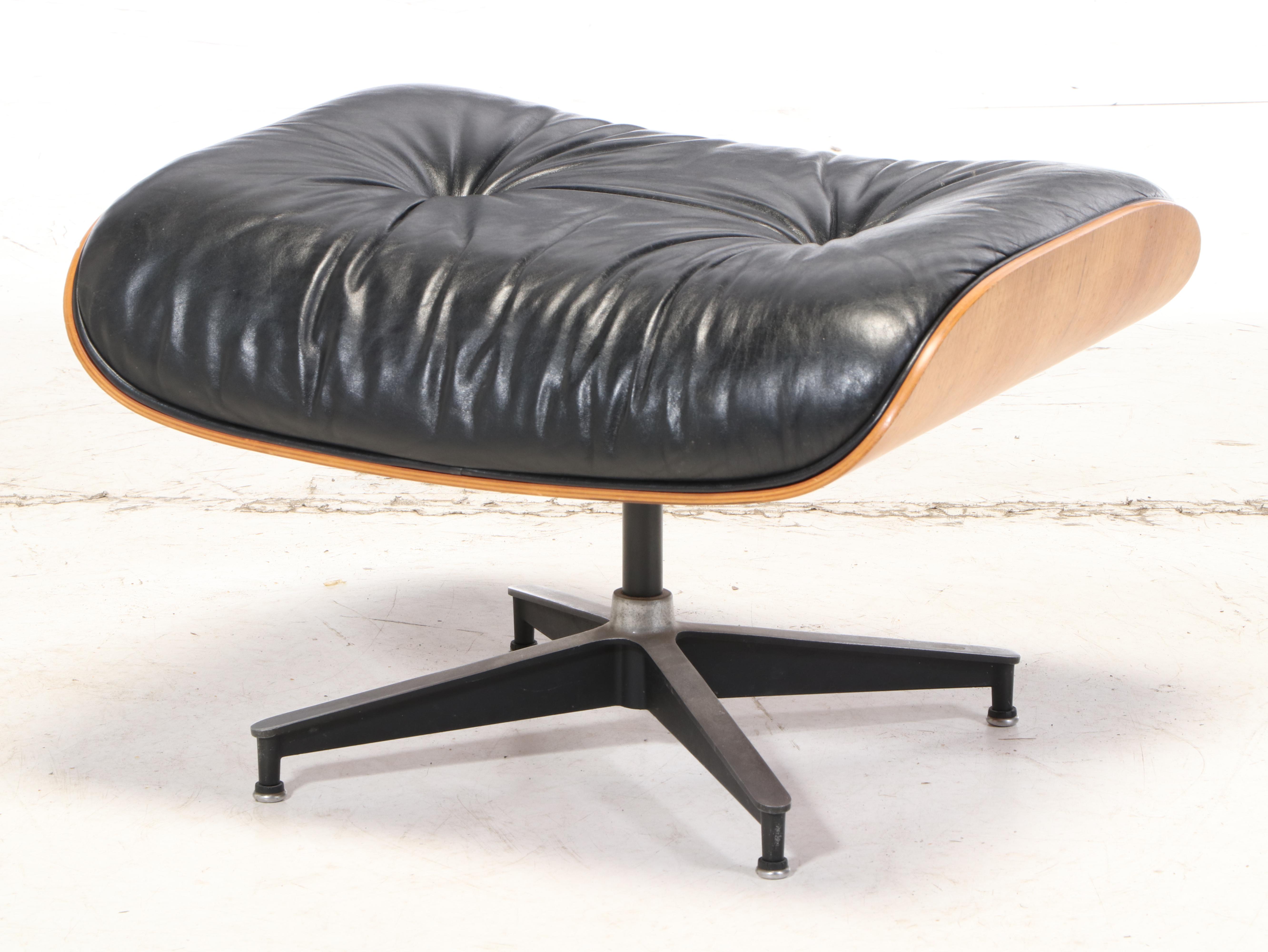 Eames for Herman Miller Rosewood Lounge Chair and Ottoman, dated 1975