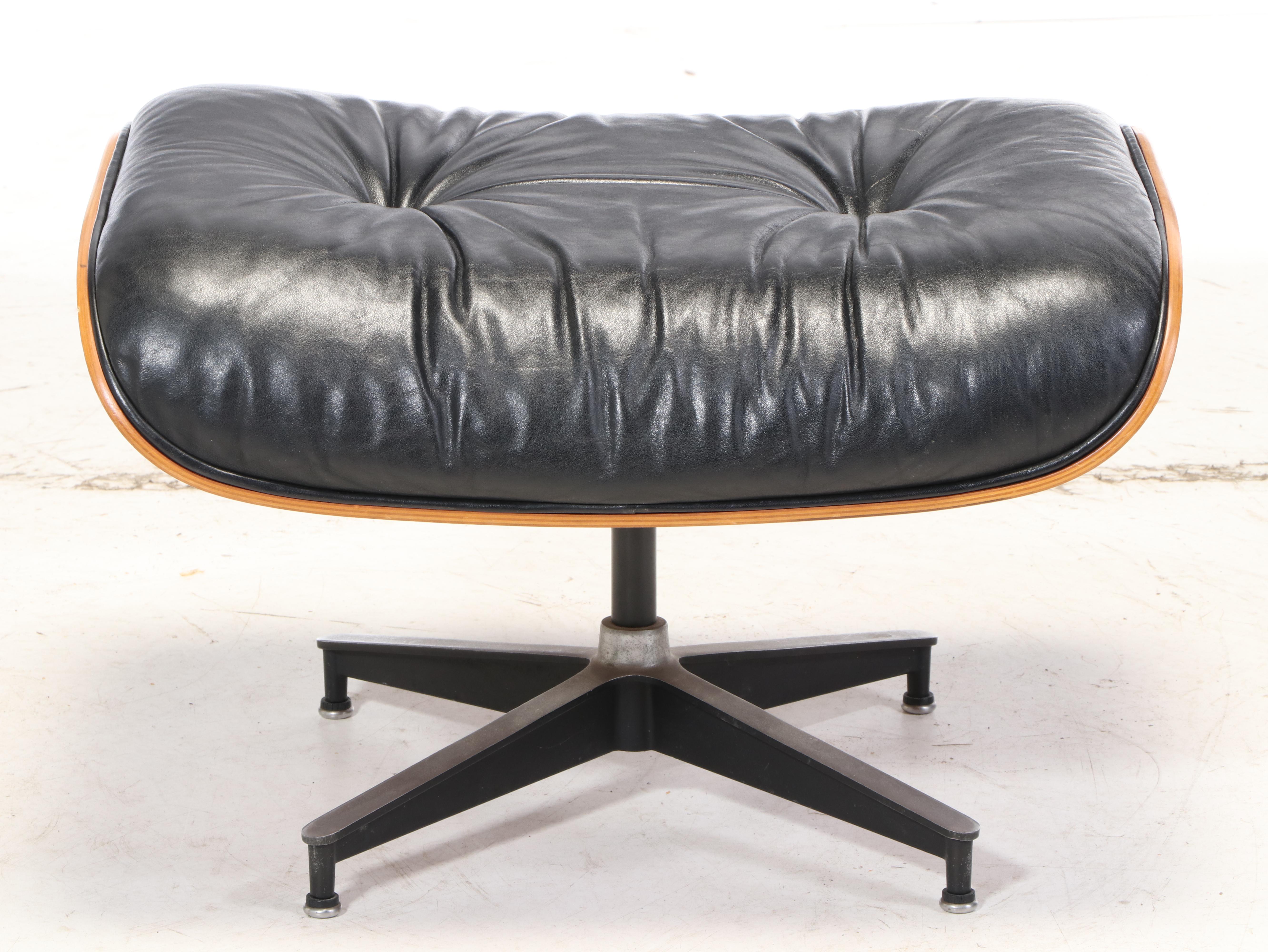 Eames for Herman Miller Rosewood Lounge Chair and Ottoman, dated 1975