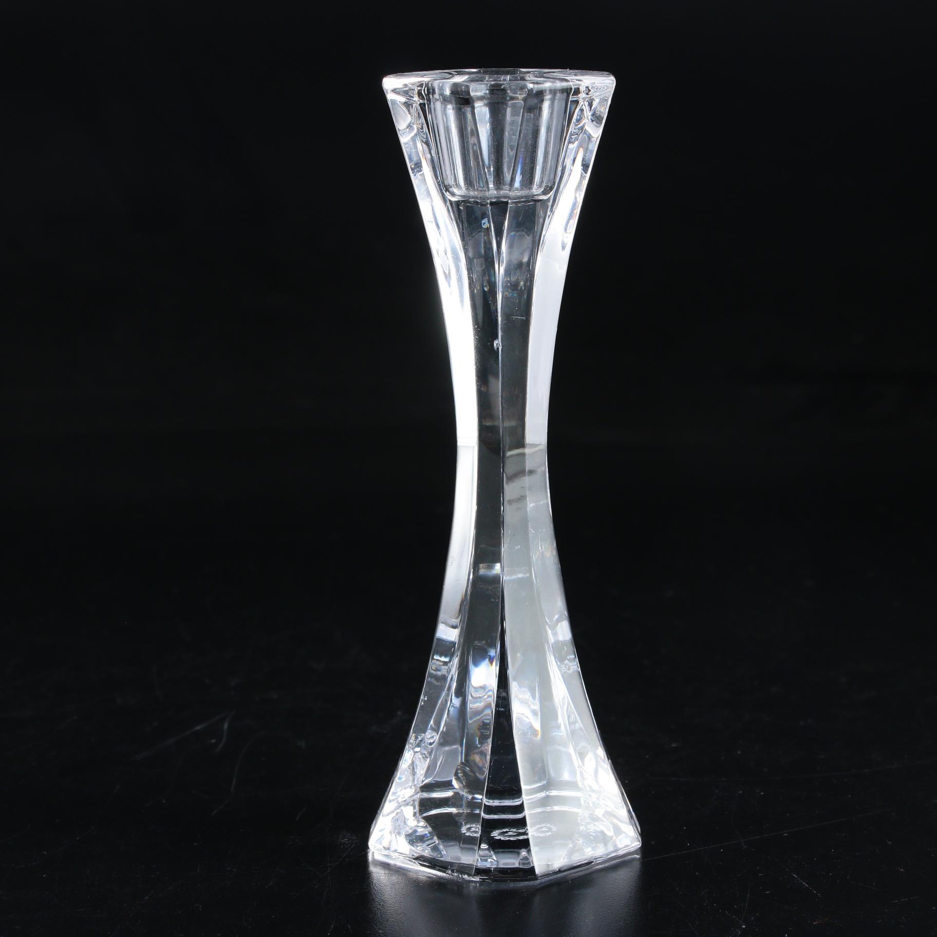 Villeroy & Boch "Crystal Cocktail Club" Crystal Candlesticks, Late 20th Century