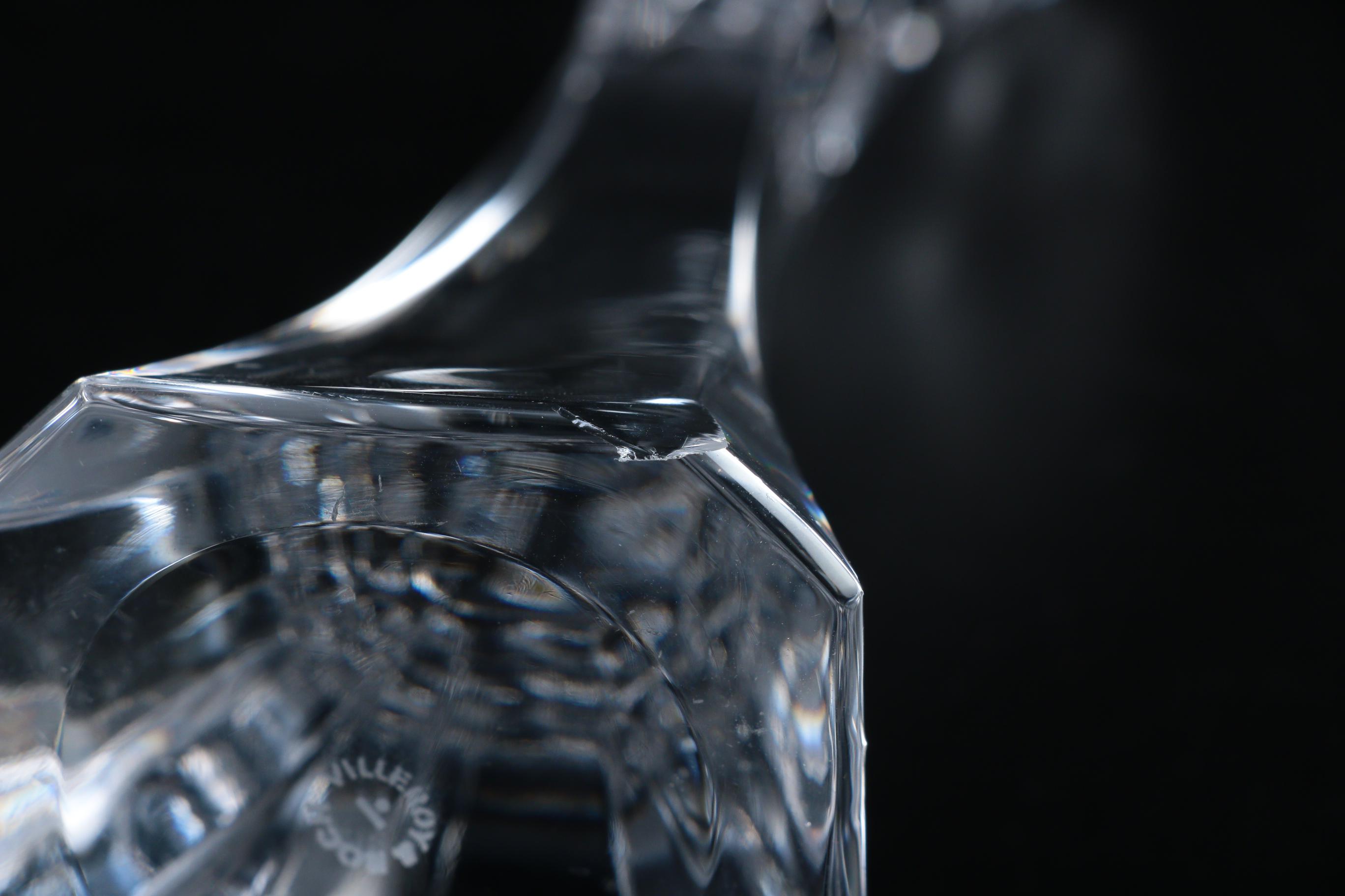 Villeroy & Boch "Crystal Cocktail Club" Crystal Candlesticks, Late 20th Century