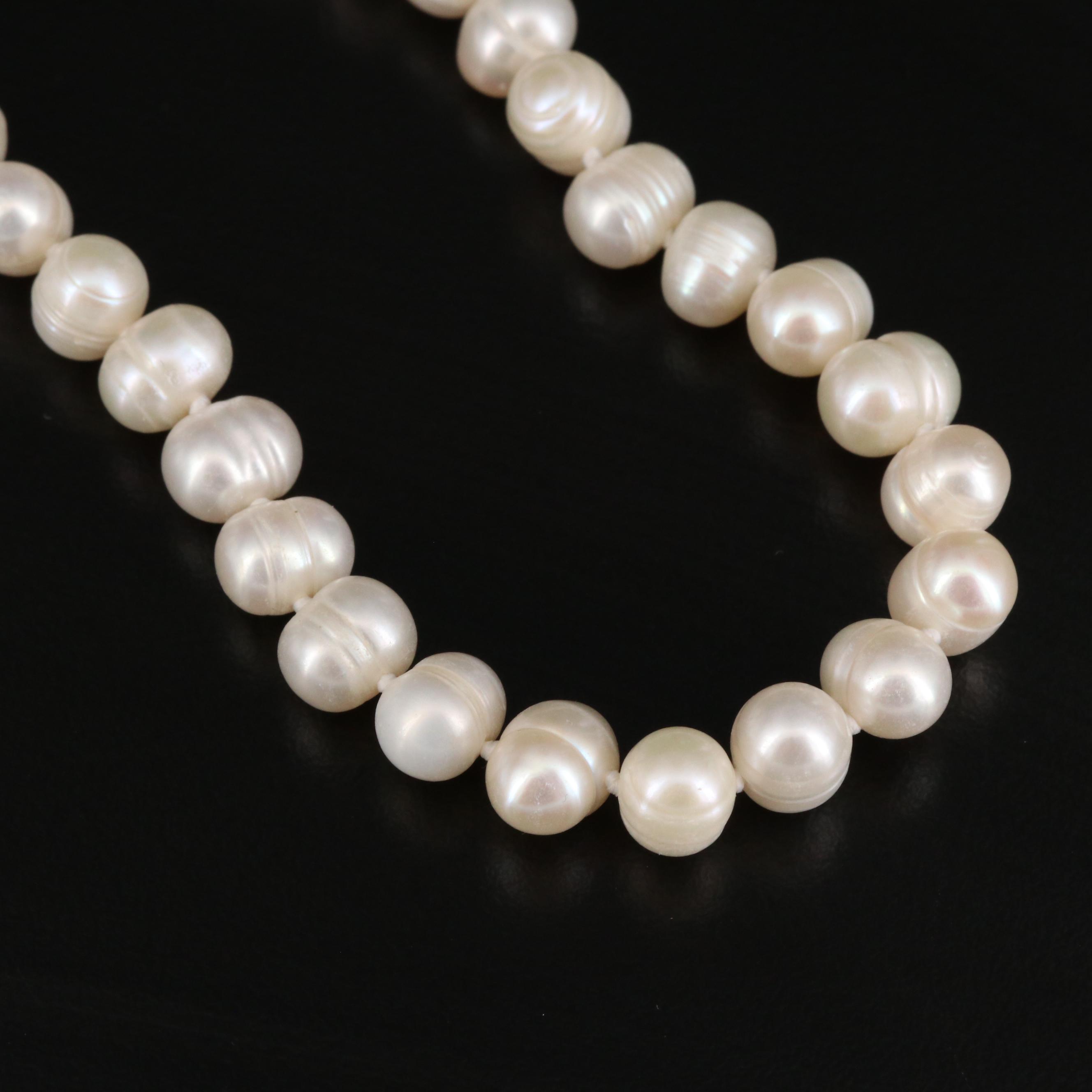 Endless Rope Length Pearl Necklace