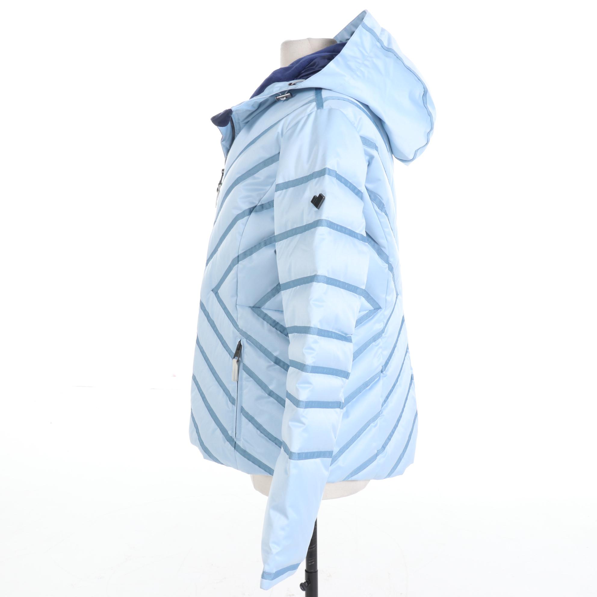 Women's Obermeyer of Aspen, Colorado Resort Blue Down Ski Jacket