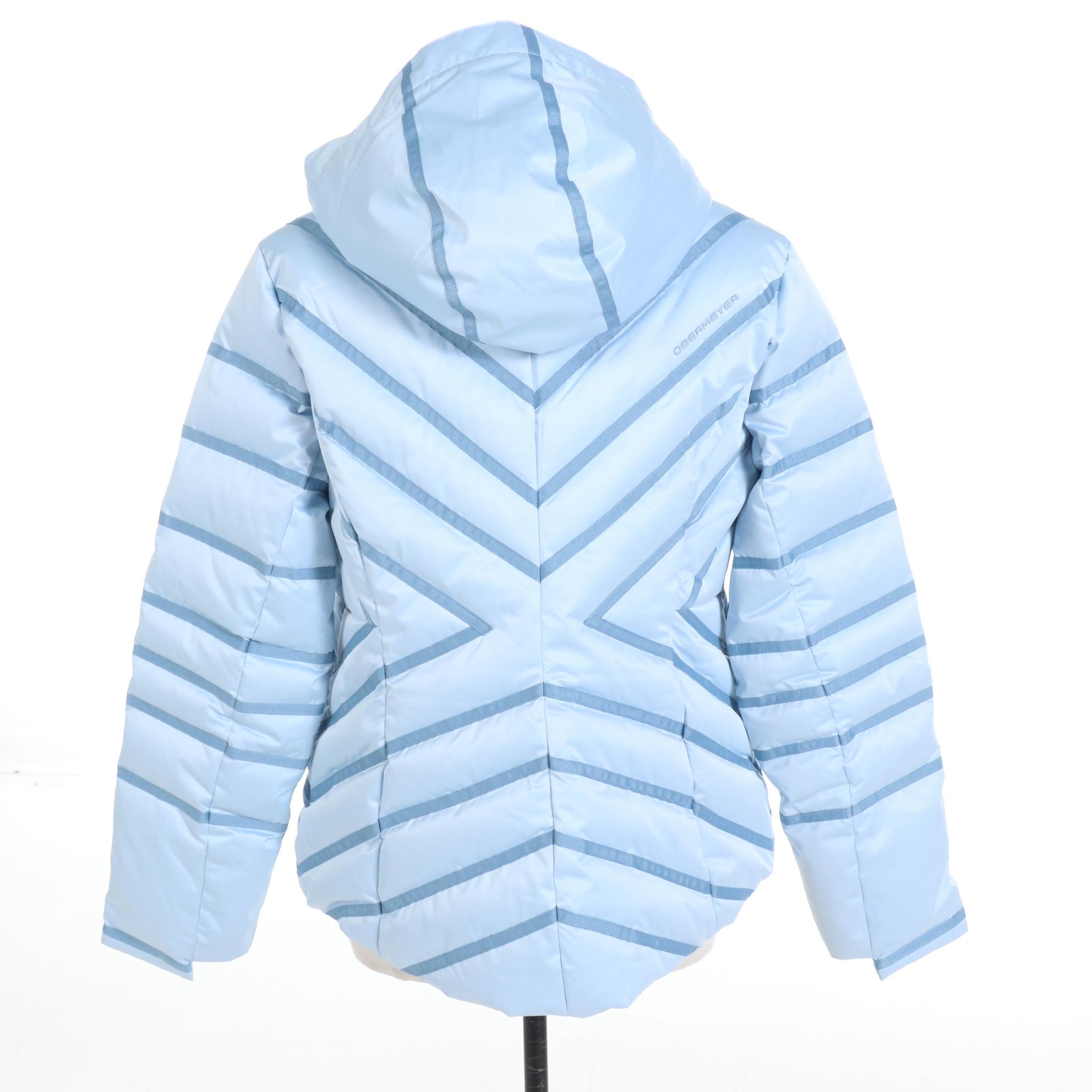 Women's Obermeyer of Aspen, Colorado Resort Blue Down Ski Jacket