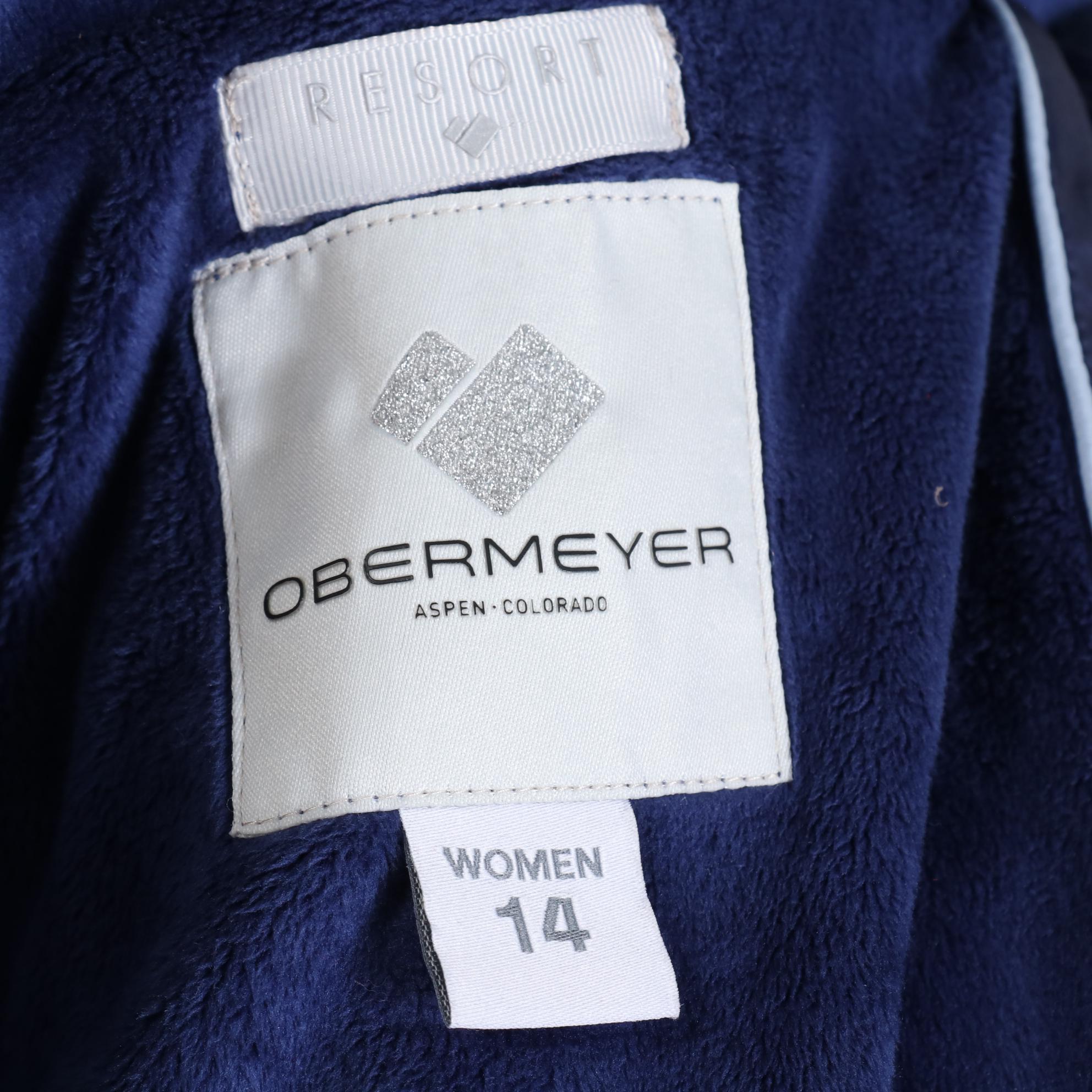 Women's Obermeyer of Aspen, Colorado Resort Blue Down Ski Jacket