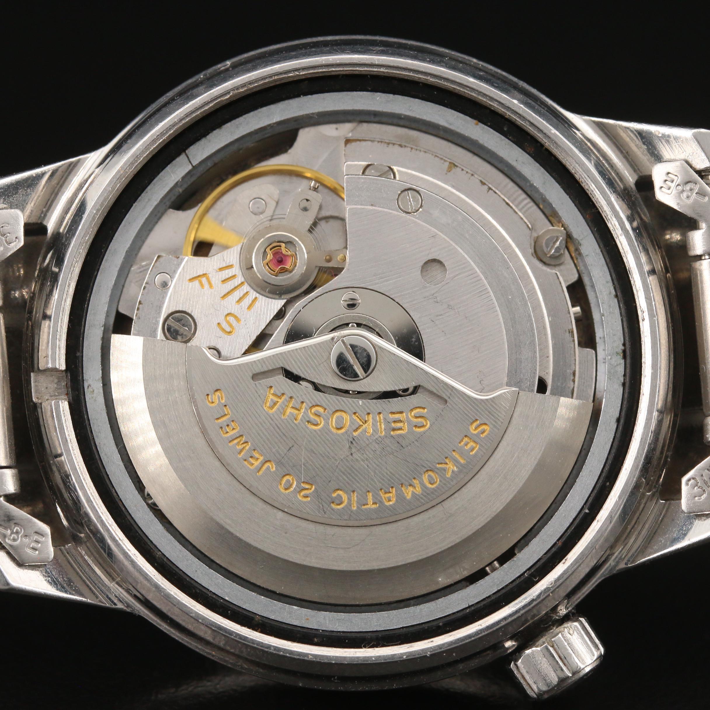 "Seikomatic Silverwave" Stainless Steel Automatic Watch