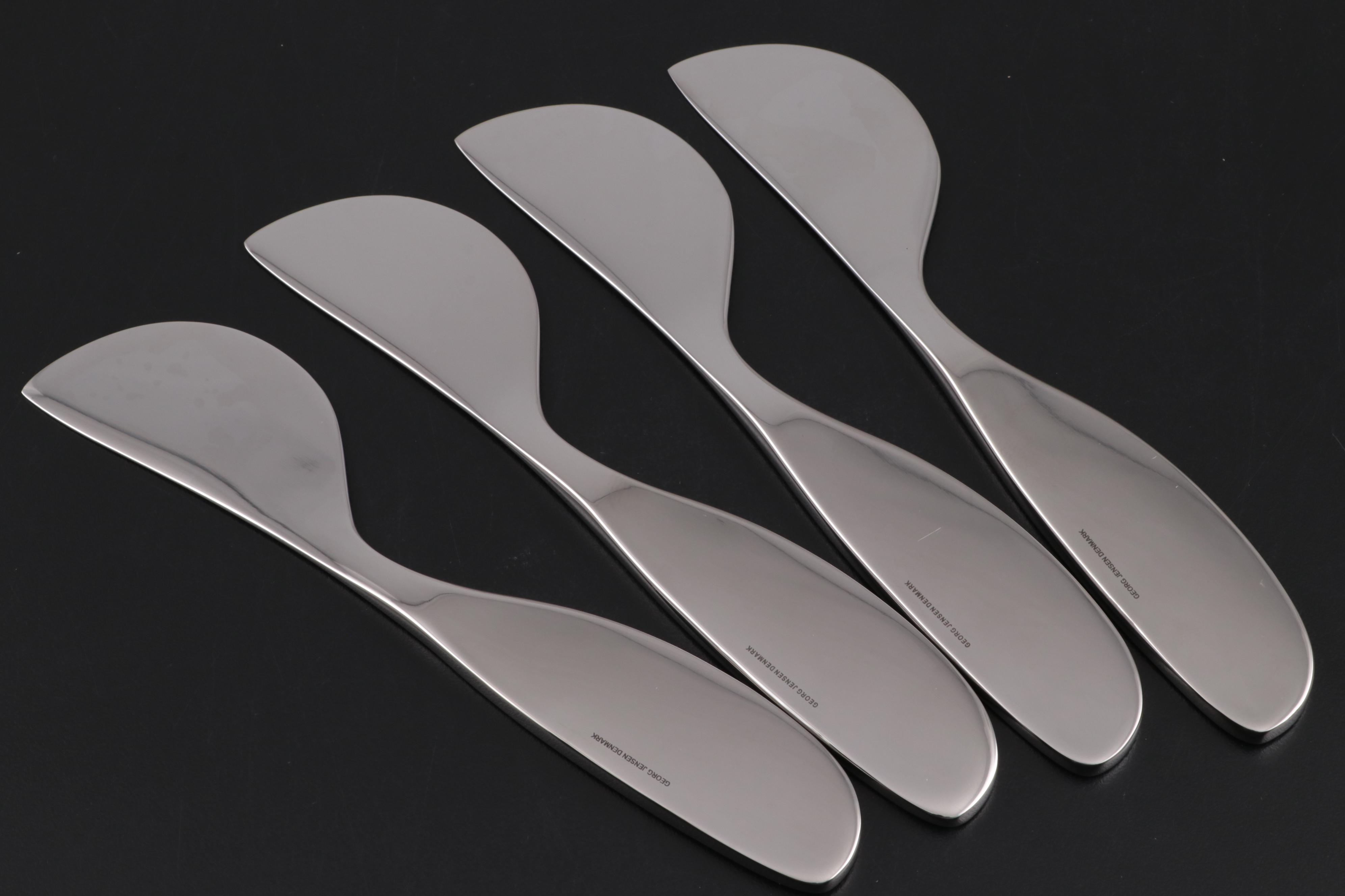 Georg Jensen "Urkiola" Bowls, "Alfredo" Cheese Knives and "Duo" Salad Servers