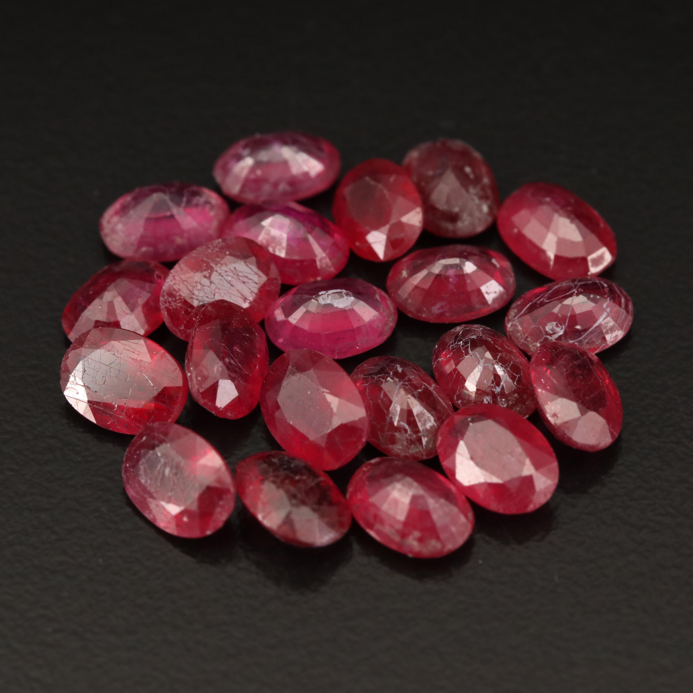 Loose Oval Faceted Corundum