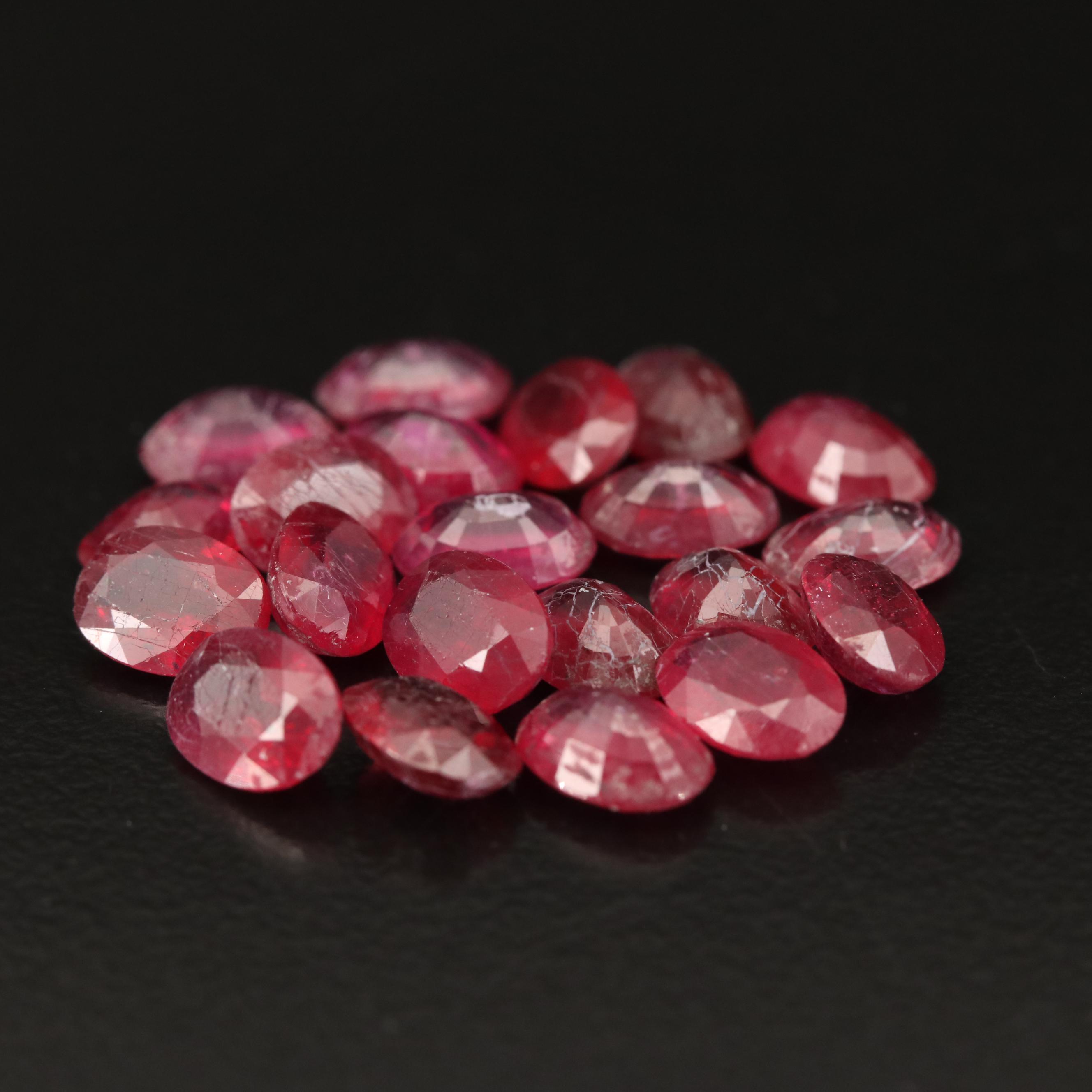 Loose Oval Faceted Corundum