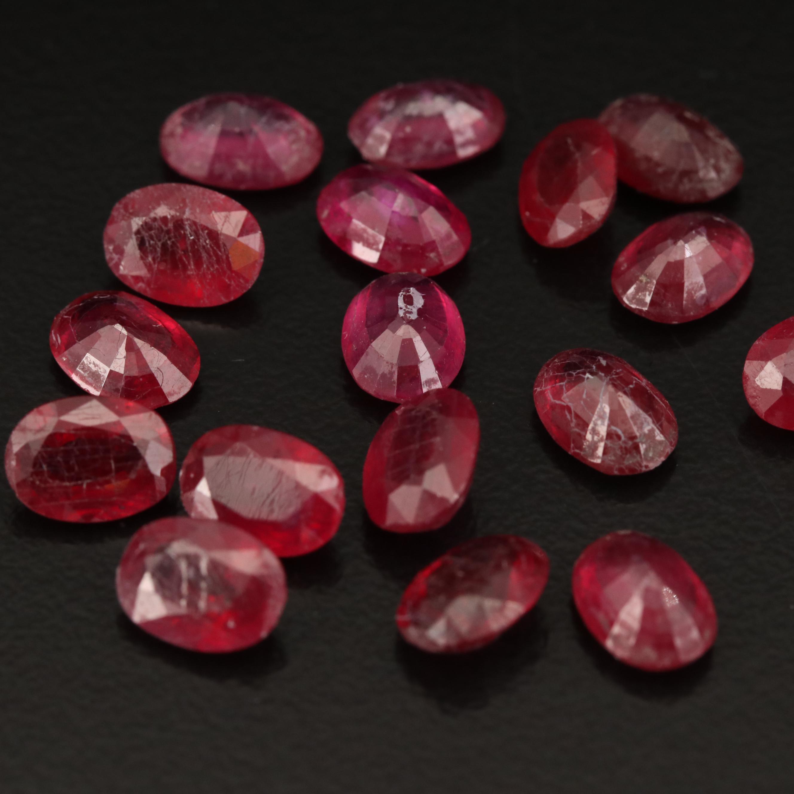 Loose Oval Faceted Corundum