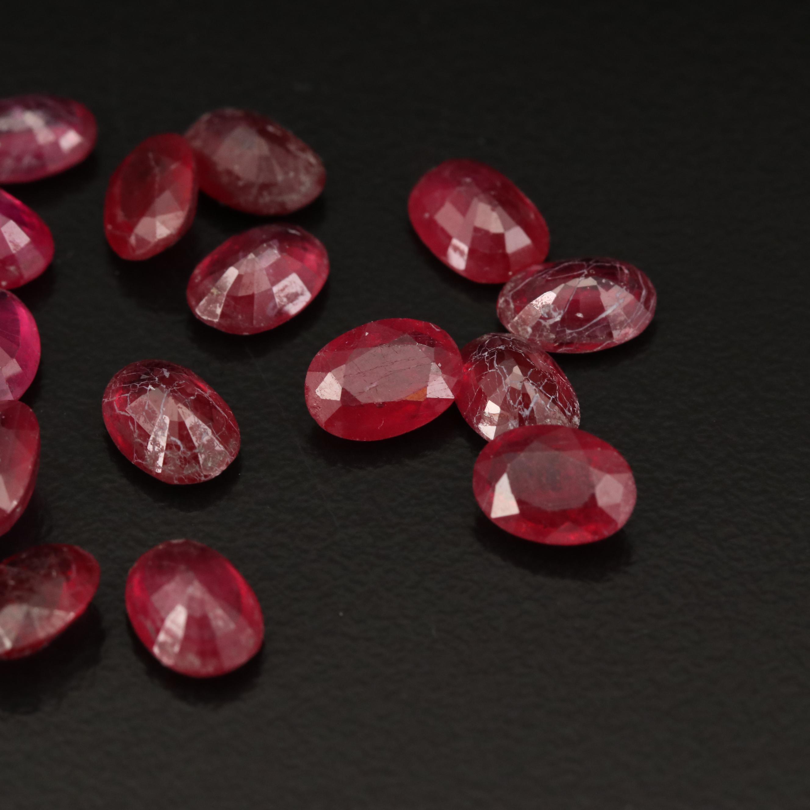 Loose Oval Faceted Corundum