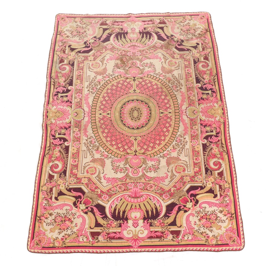 6' x 8'9 Machine Made French Savonnerie Tapestry Style Area Rug