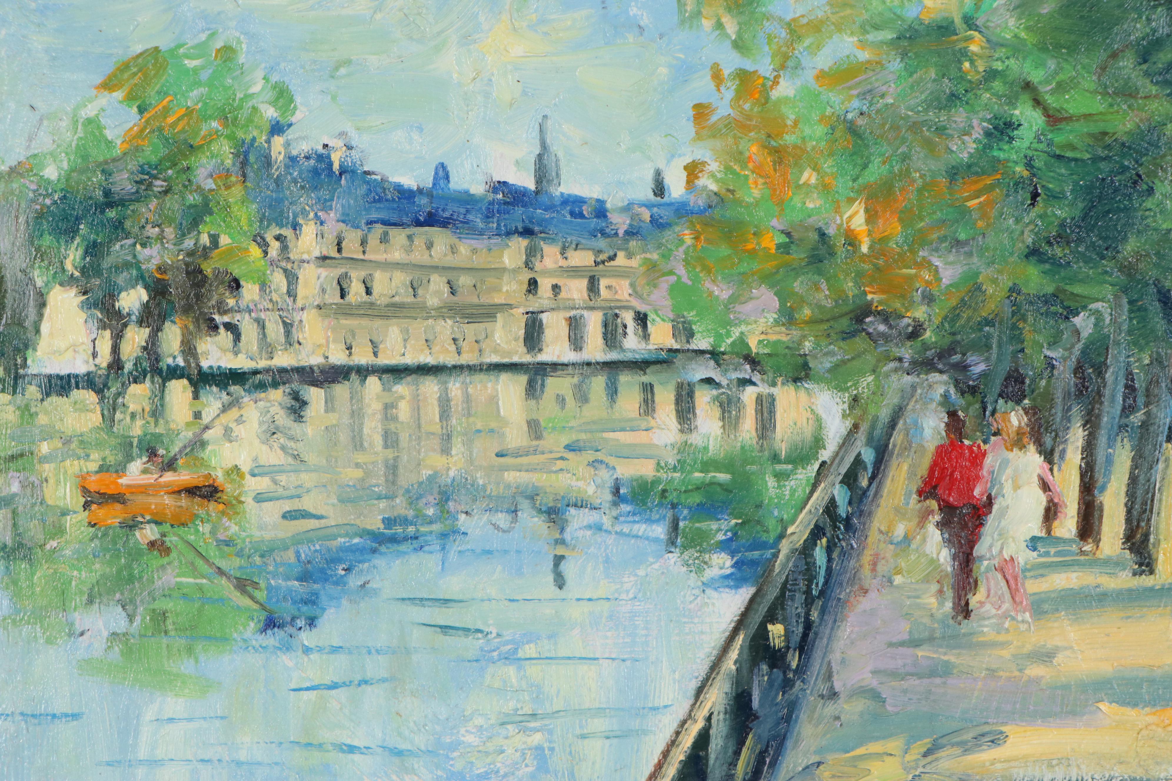 Nino Pippa Oil Painting "Paris - Fontainebleau," 2006