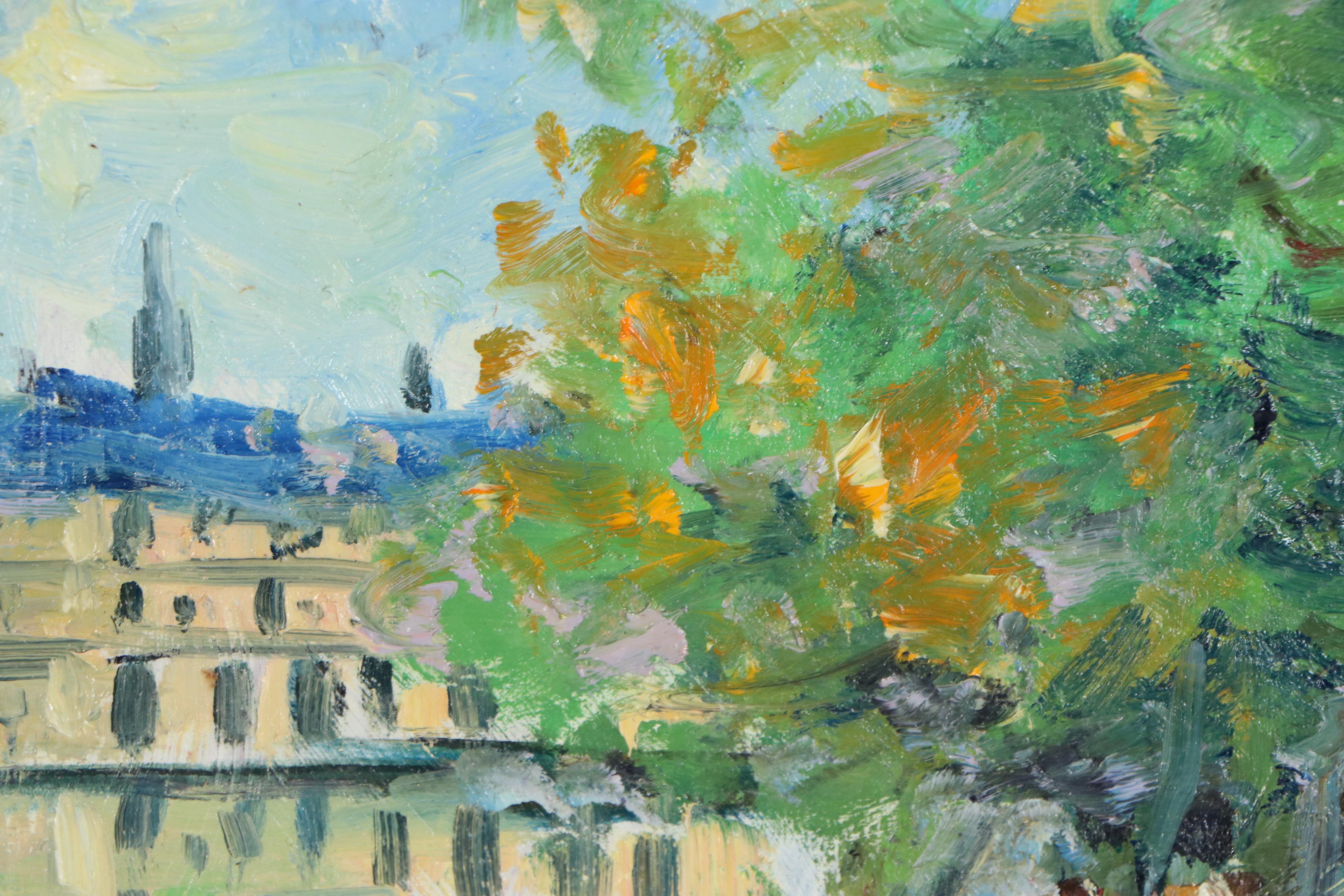 Nino Pippa Oil Painting "Paris - Fontainebleau," 2006