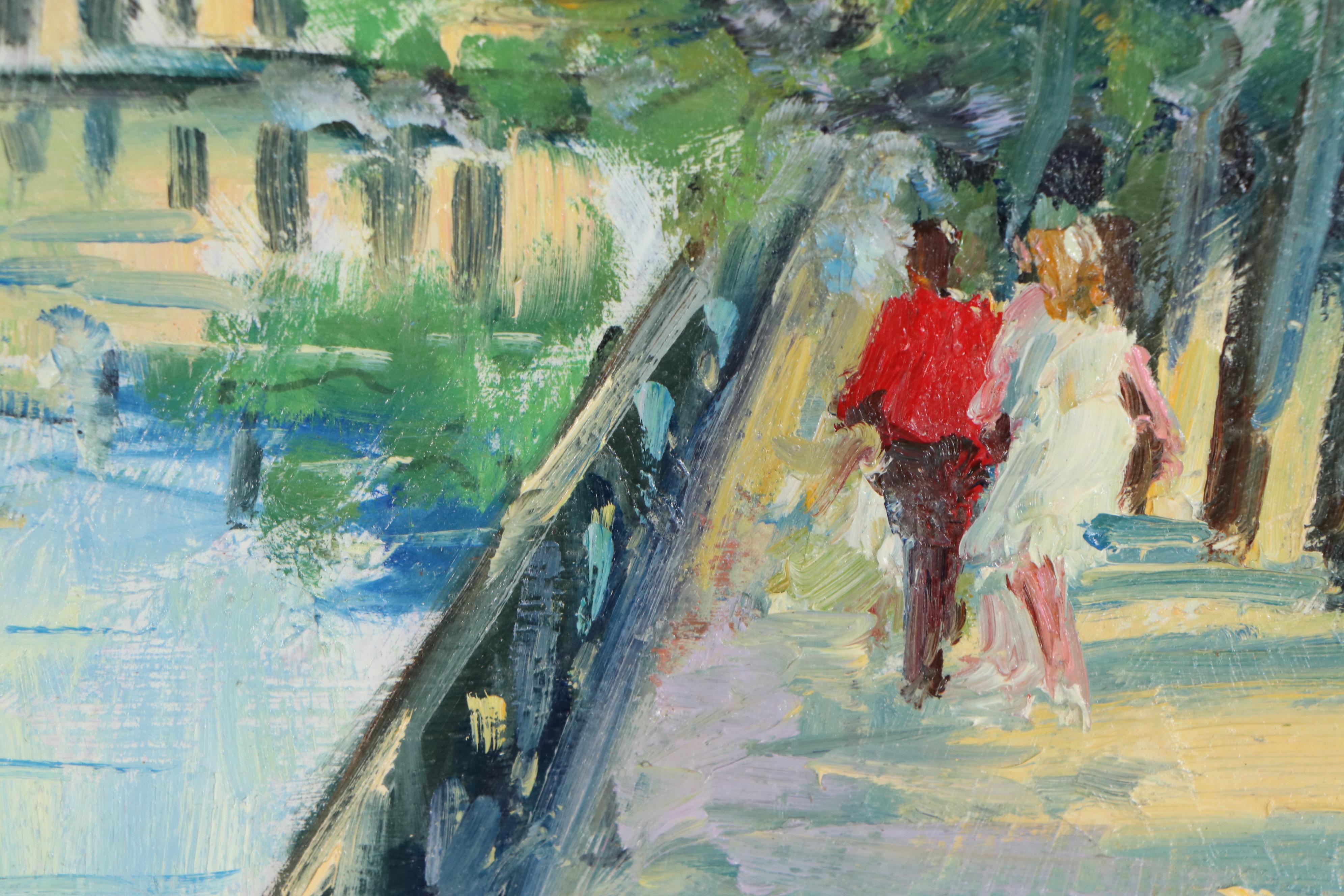Nino Pippa Oil Painting "Paris - Fontainebleau," 2006
