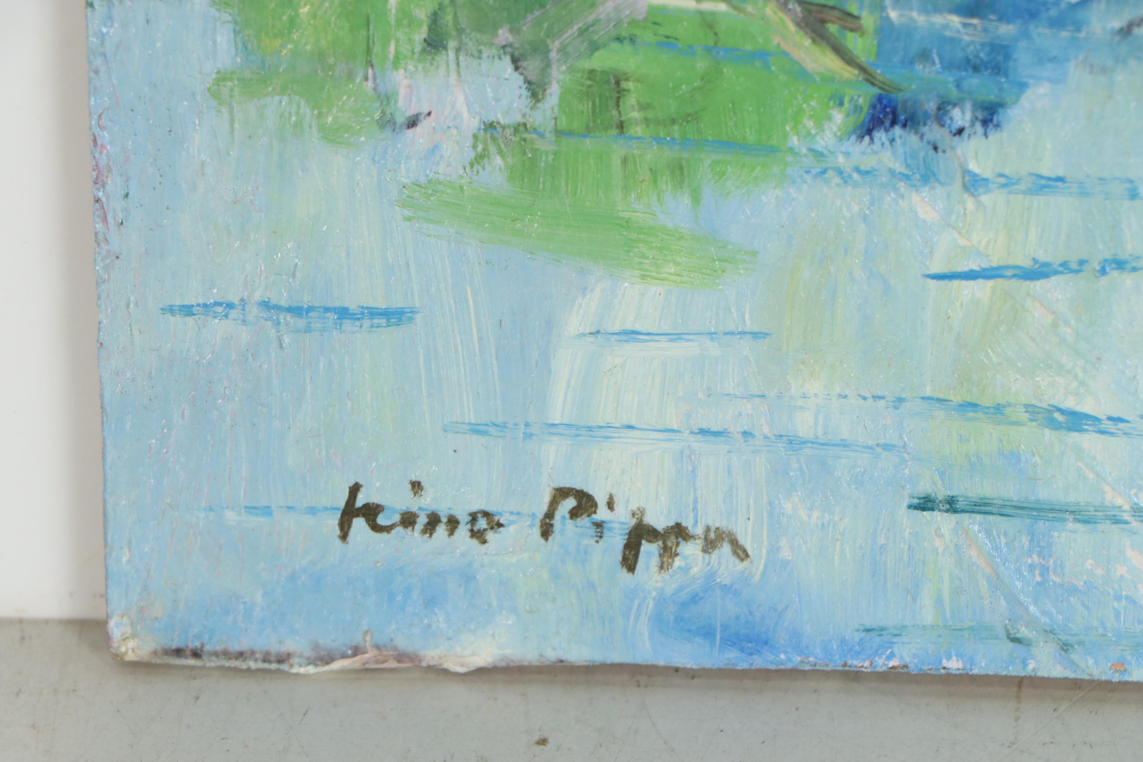 Nino Pippa Oil Painting "Paris - Fontainebleau," 2006