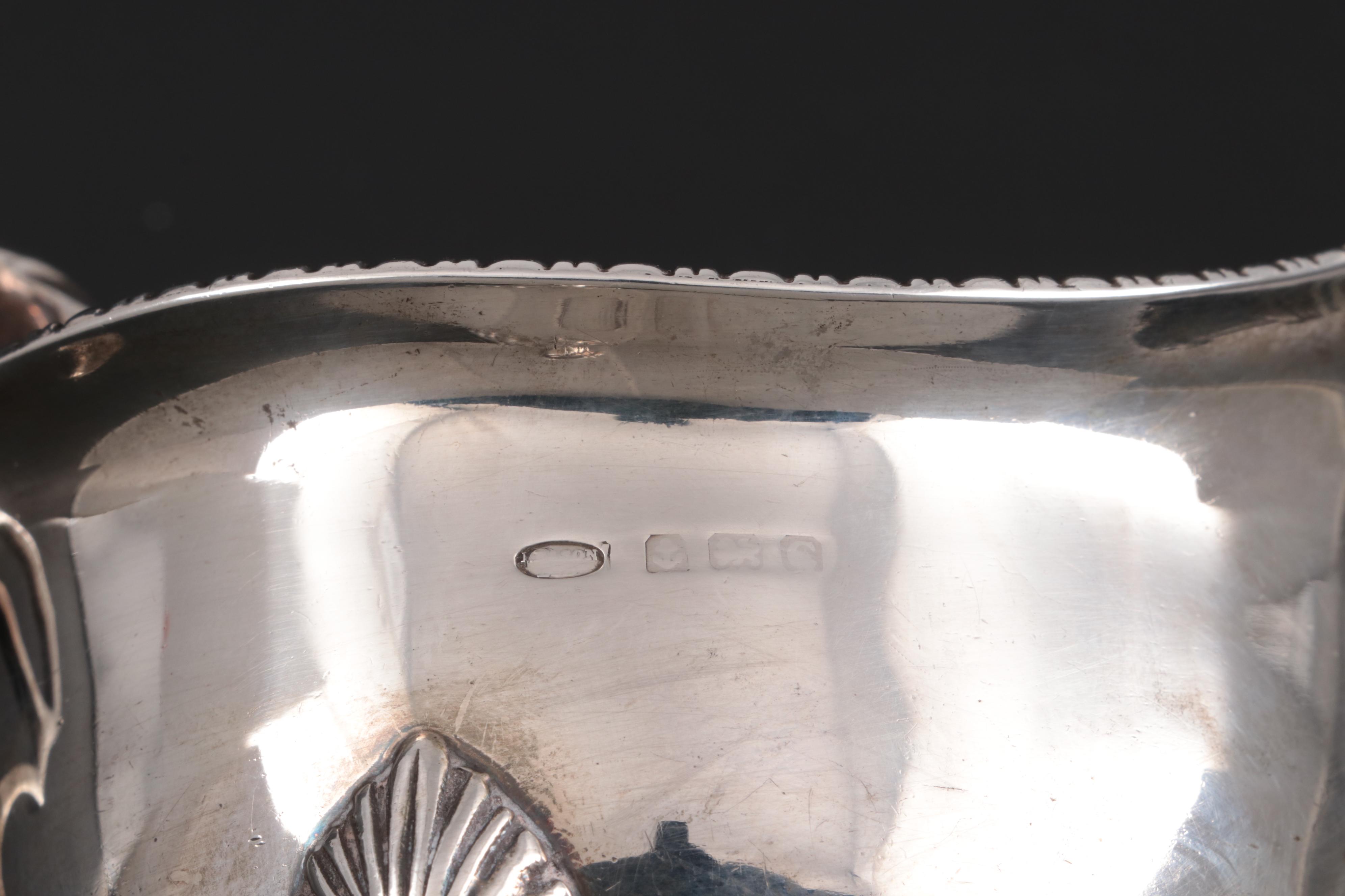 Israel Freeman & Son of England Sterling Silver Gravy Boat, 1930s