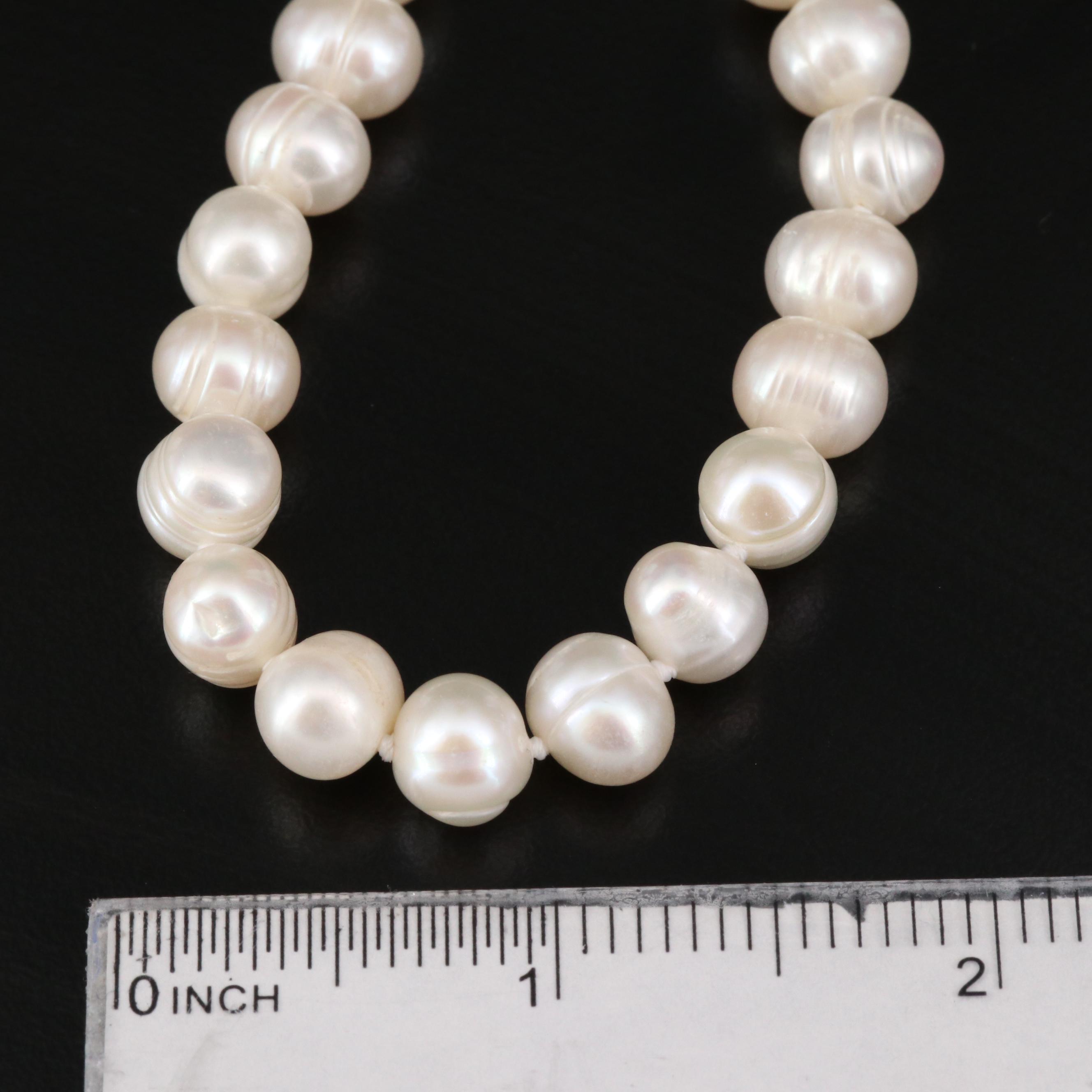 Endless Rope Length Knotted Pearl Necklace