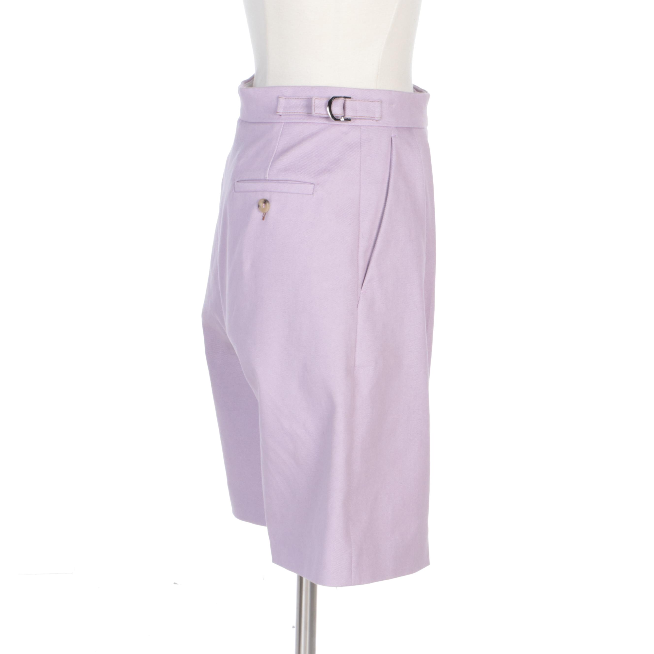 Max Mara Lavender Short Sleeve Pocket Front Shirt with Shorts