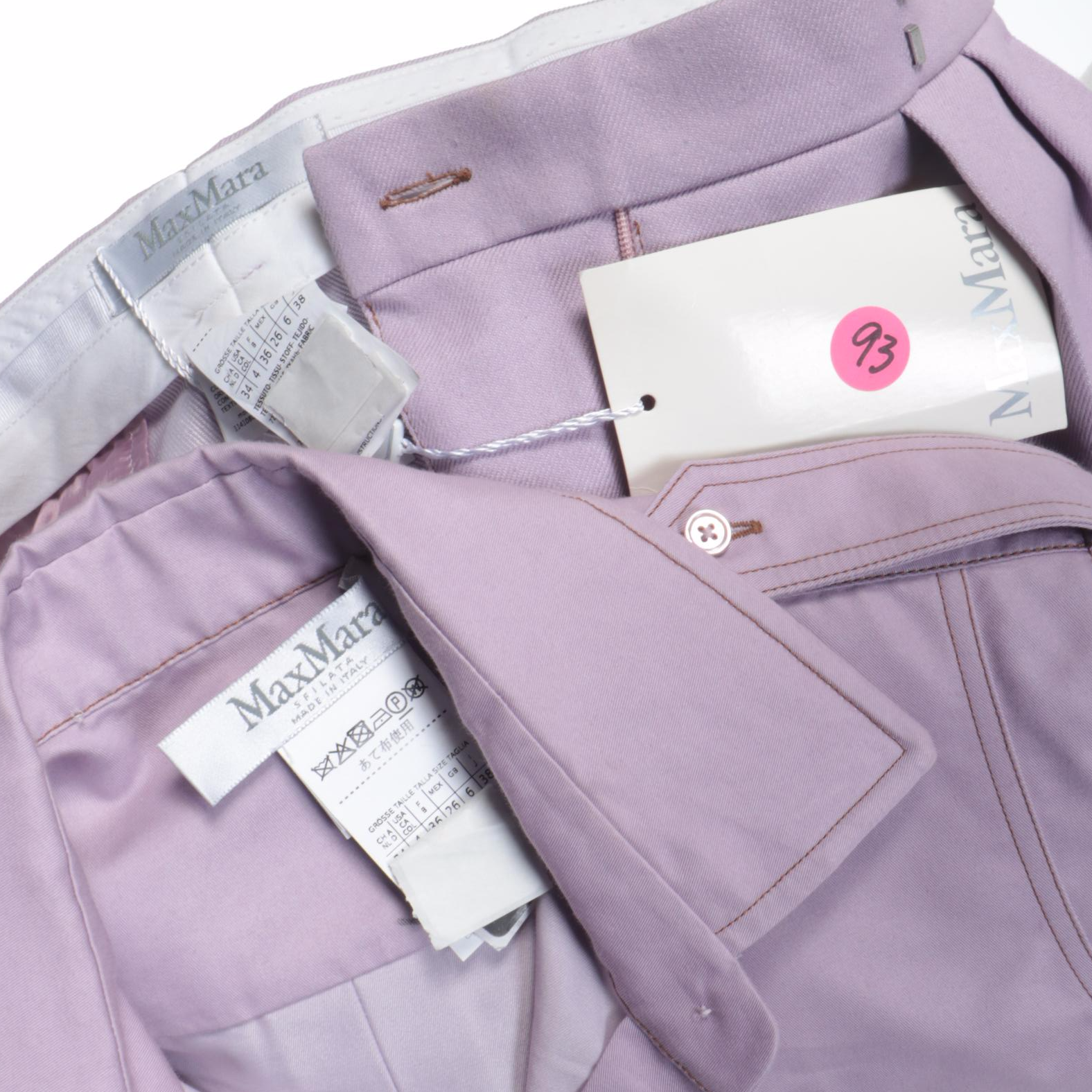 Max Mara Lavender Short Sleeve Pocket Front Shirt with Shorts