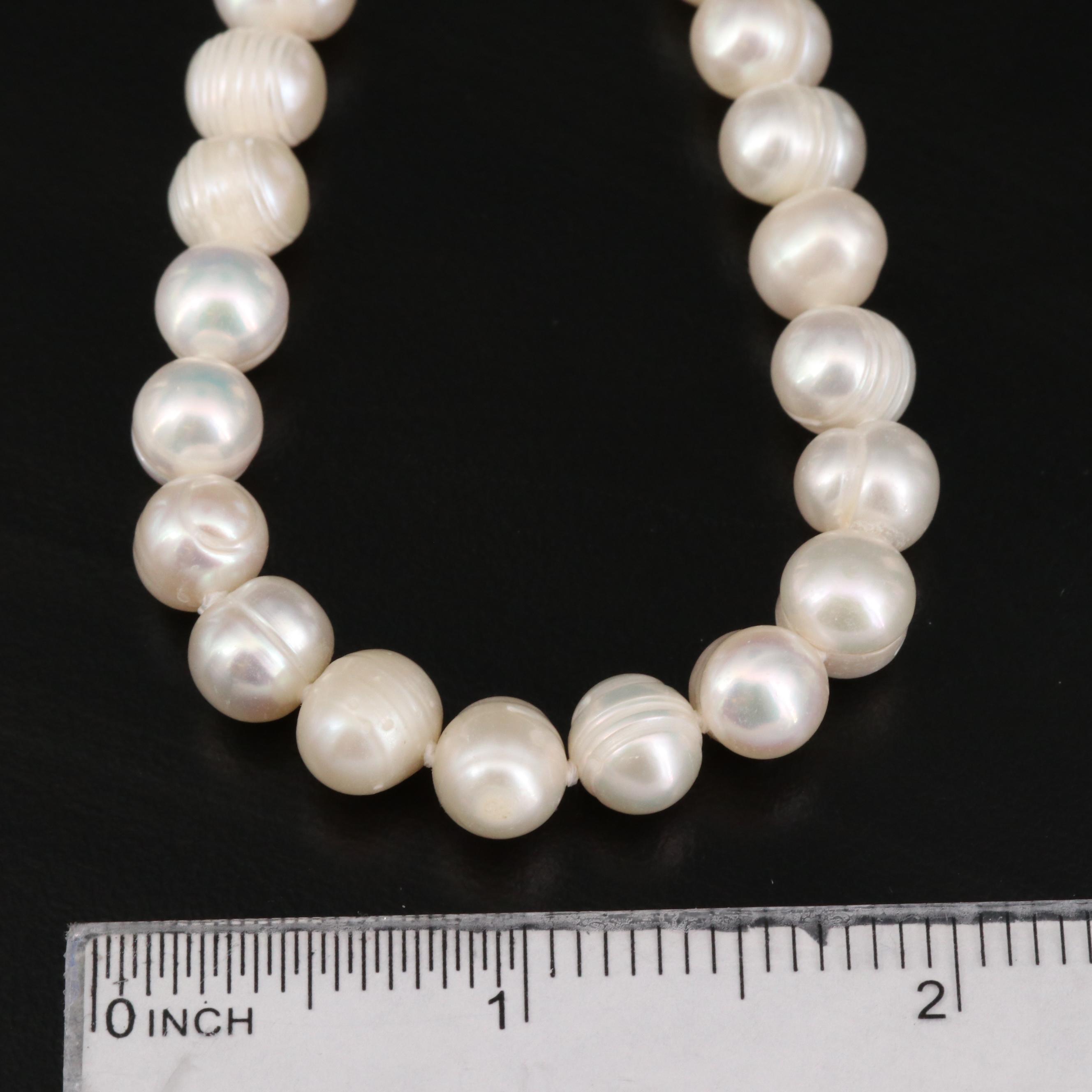 Endless Knotted Pearl Rope Necklace