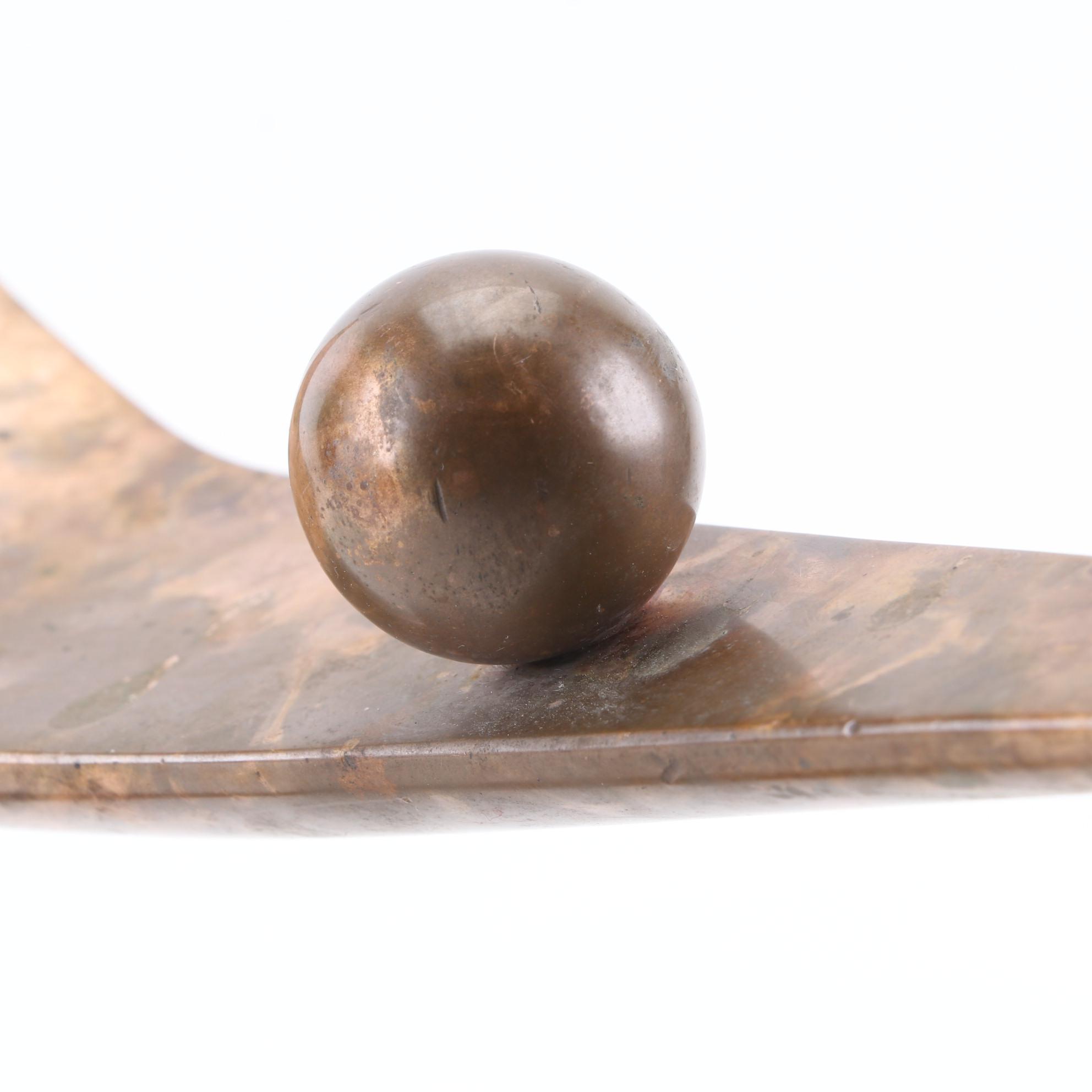 Haim Azuz Bronze Modernist Sculpture