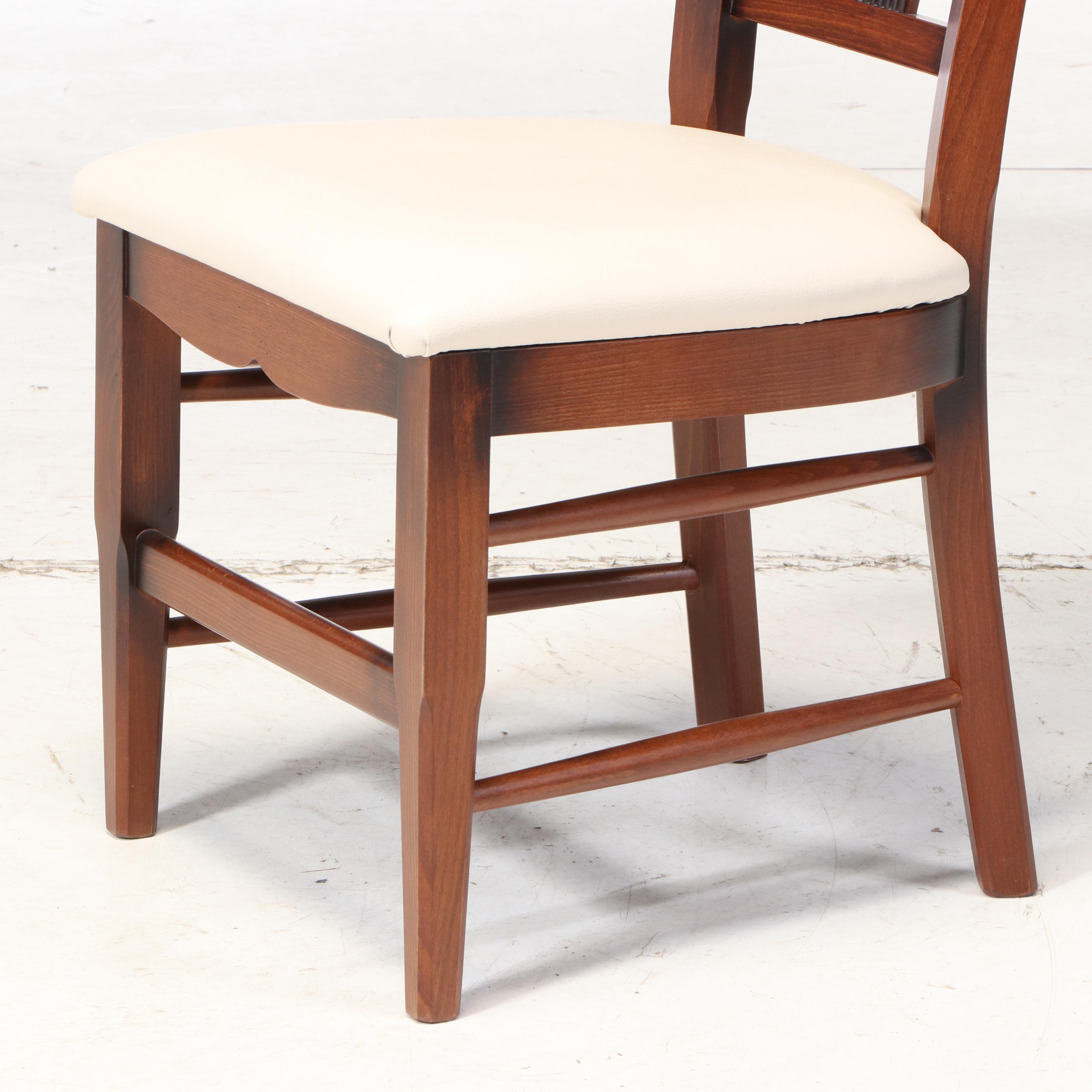 Arhaus Furniture Italian Provincial Style Fruitwood-Stained Dining Set