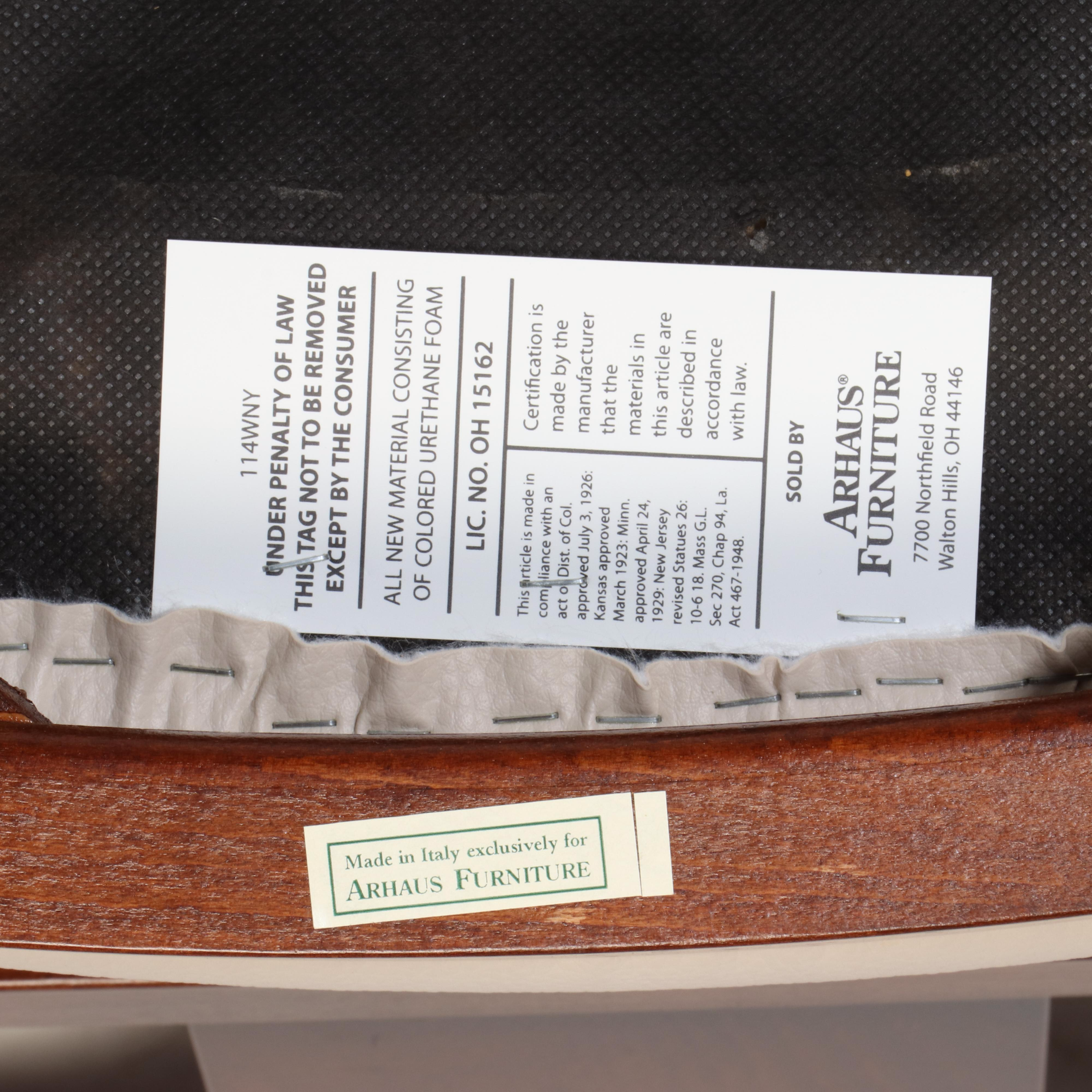 Arhaus Furniture Italian Provincial Style Fruitwood-Stained Dining Set