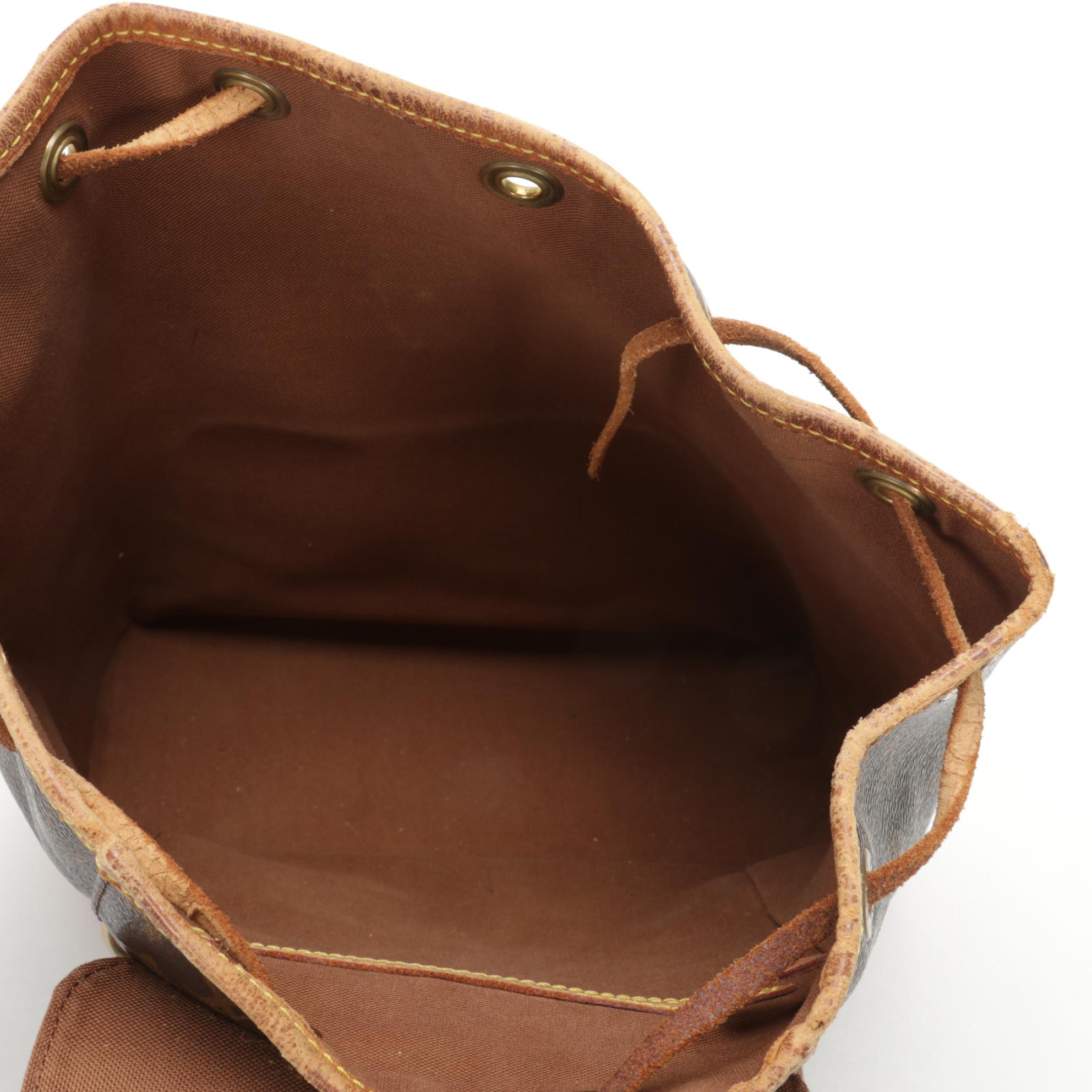 Louis Vuitton Montsouris Backpack in Monogram Canvas and Vachetta Leather