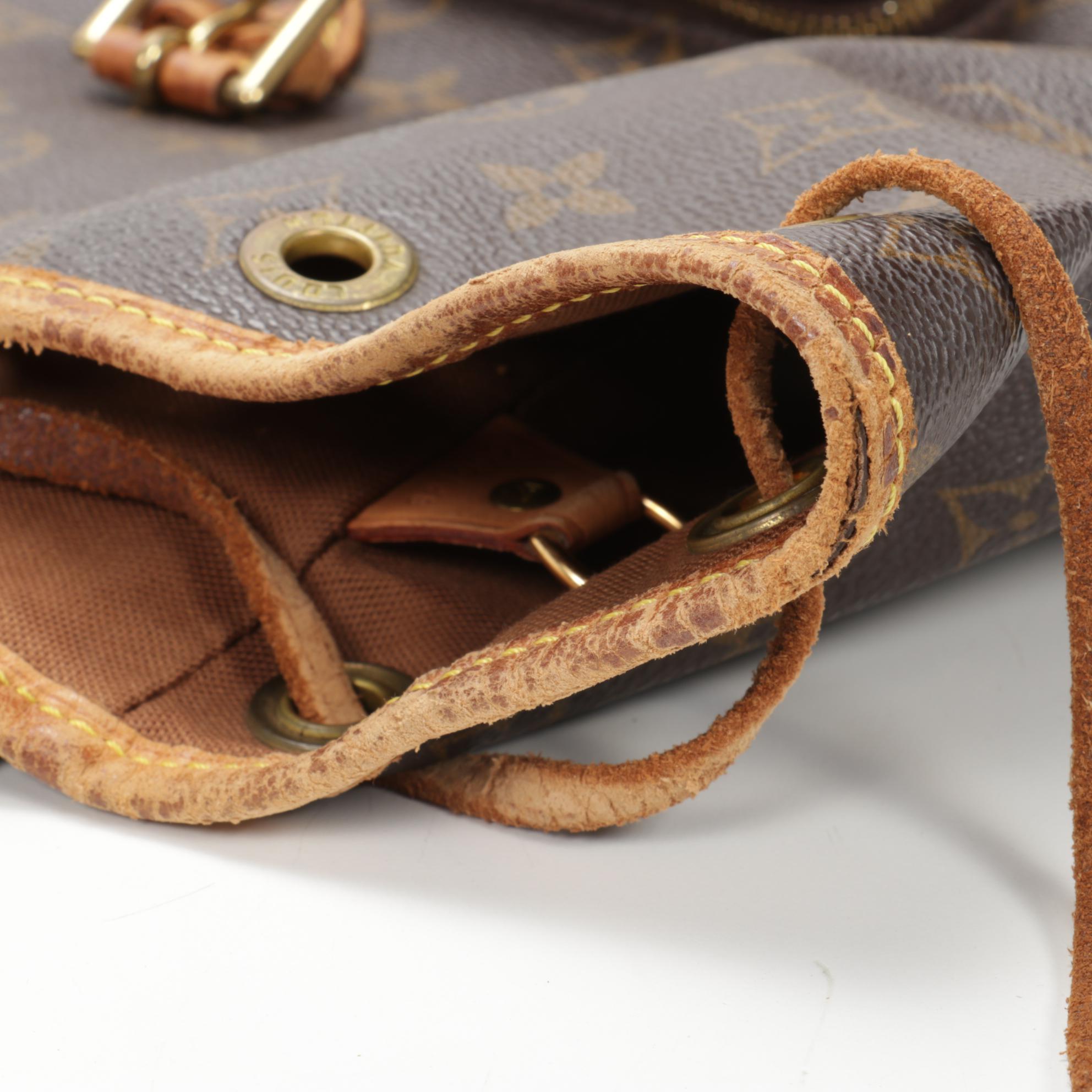 Louis Vuitton Montsouris Backpack in Monogram Canvas and Vachetta Leather