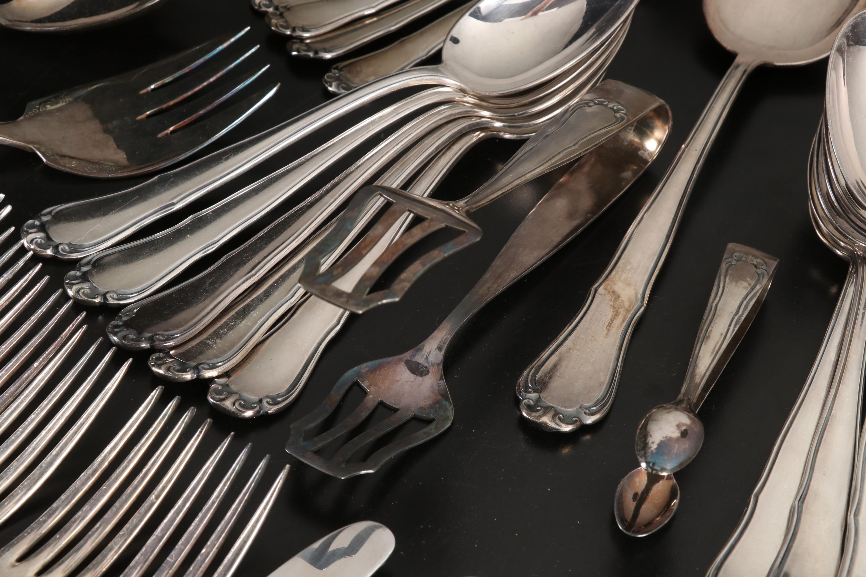 Wilhelm Seibel German Silver Plate Flatware, Mid to Late 20th Century