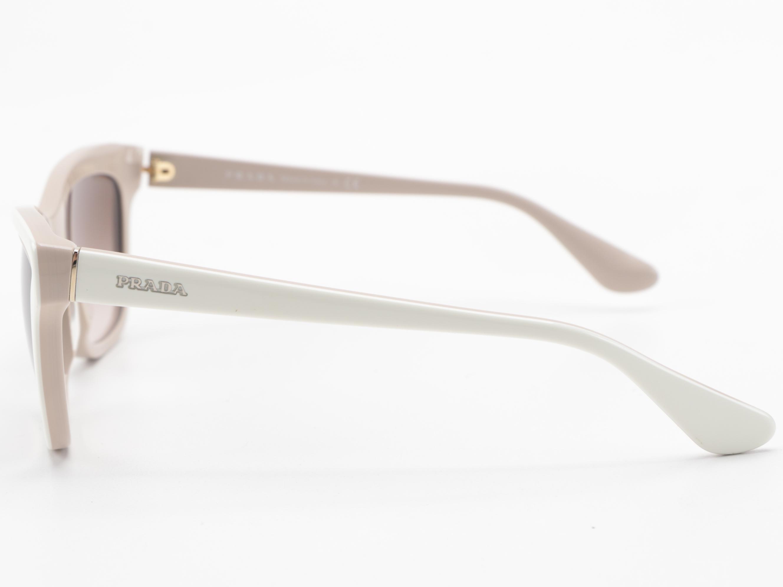 Prada SPR 16P Contrast Cat Eye Sunglasses