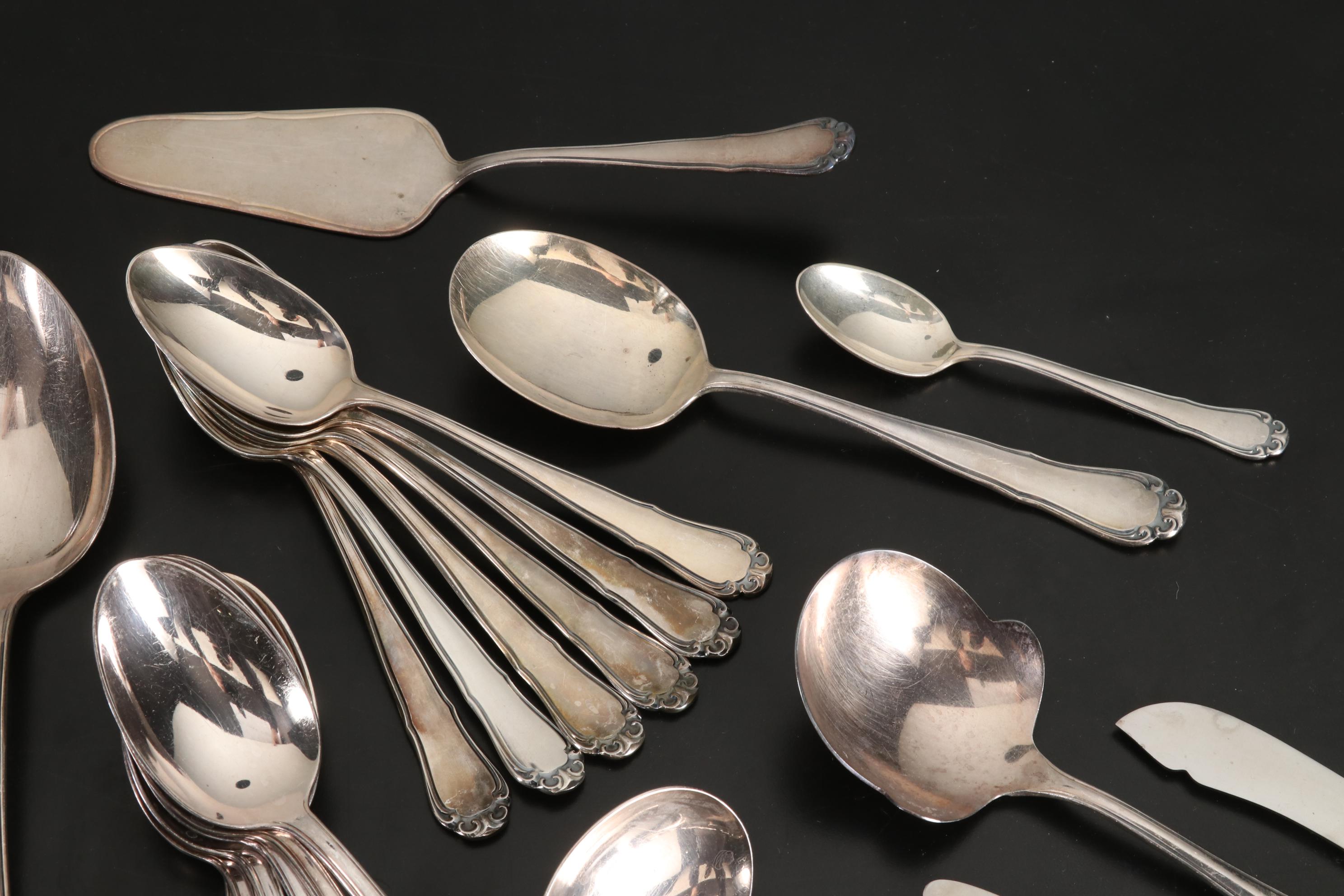 Wilhelm Seibel German Silver Plate Flatware, Mid to Late 20th Century