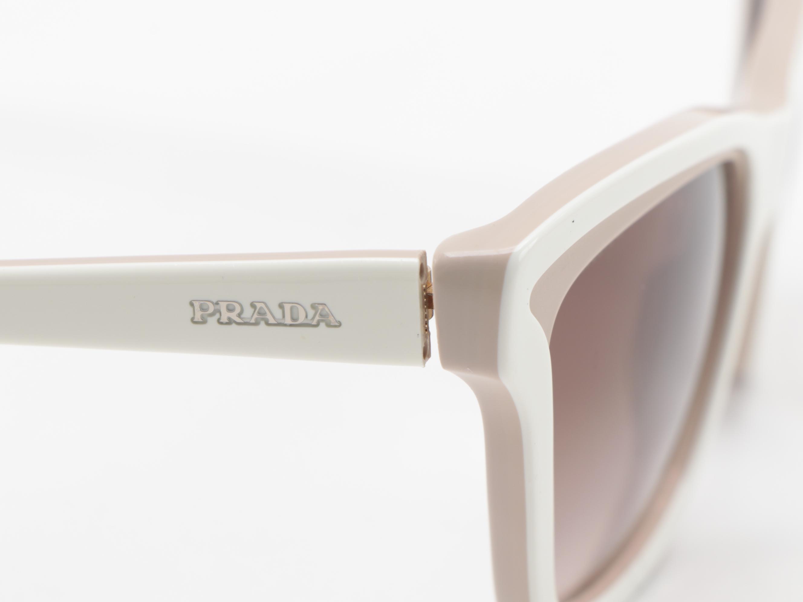 Prada SPR 16P Contrast Cat Eye Sunglasses