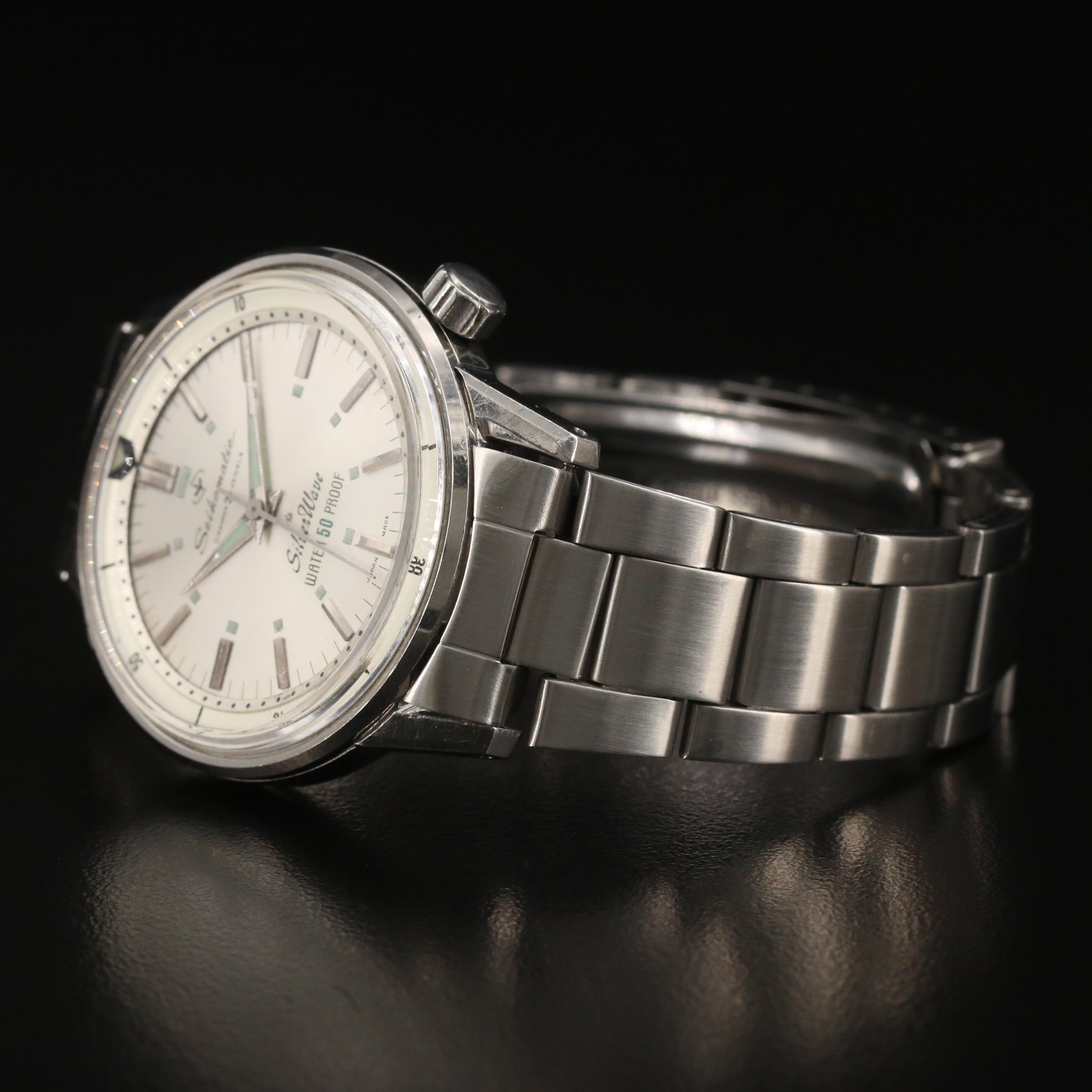 "Seikomatic Silverwave" Stainless Steel Automatic Watch